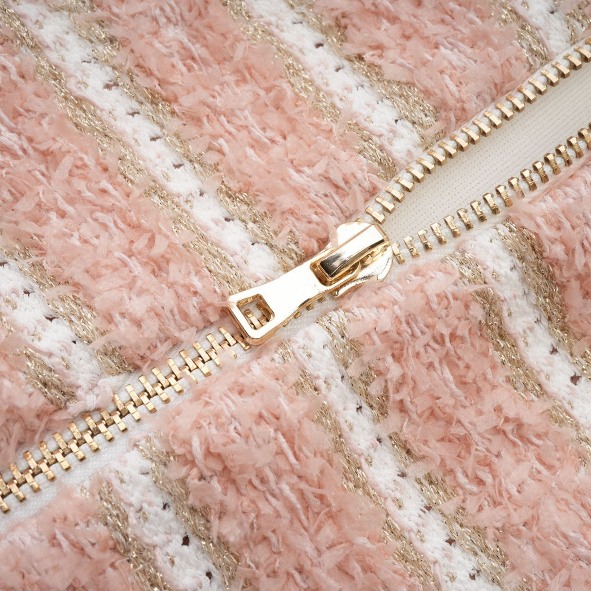 Fabiola Mini Dress - Halterneck - Sleeveless - Chain - link embellishment - Knitted construction