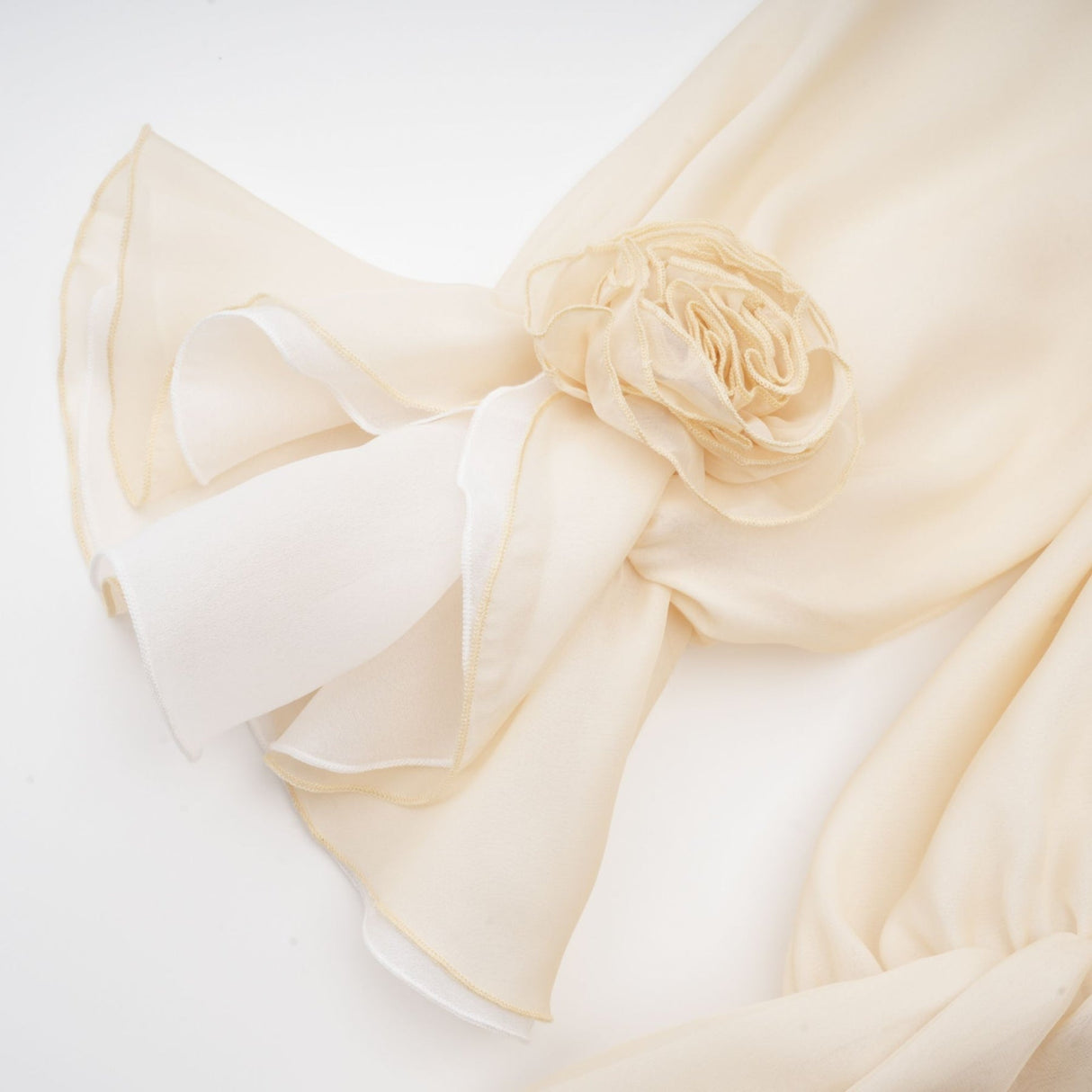 Fabiola Mini Dress - Off the Shoulder - Double Layered - Front Tie Fastening - Lace - Up Detail - Flared Hem