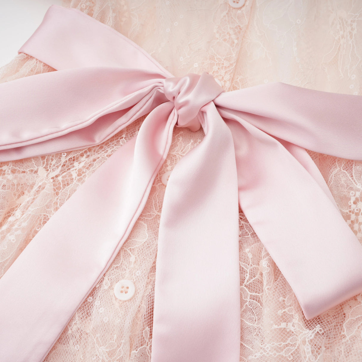 Fadila Pink SemiSheer Blouse Dress Set
