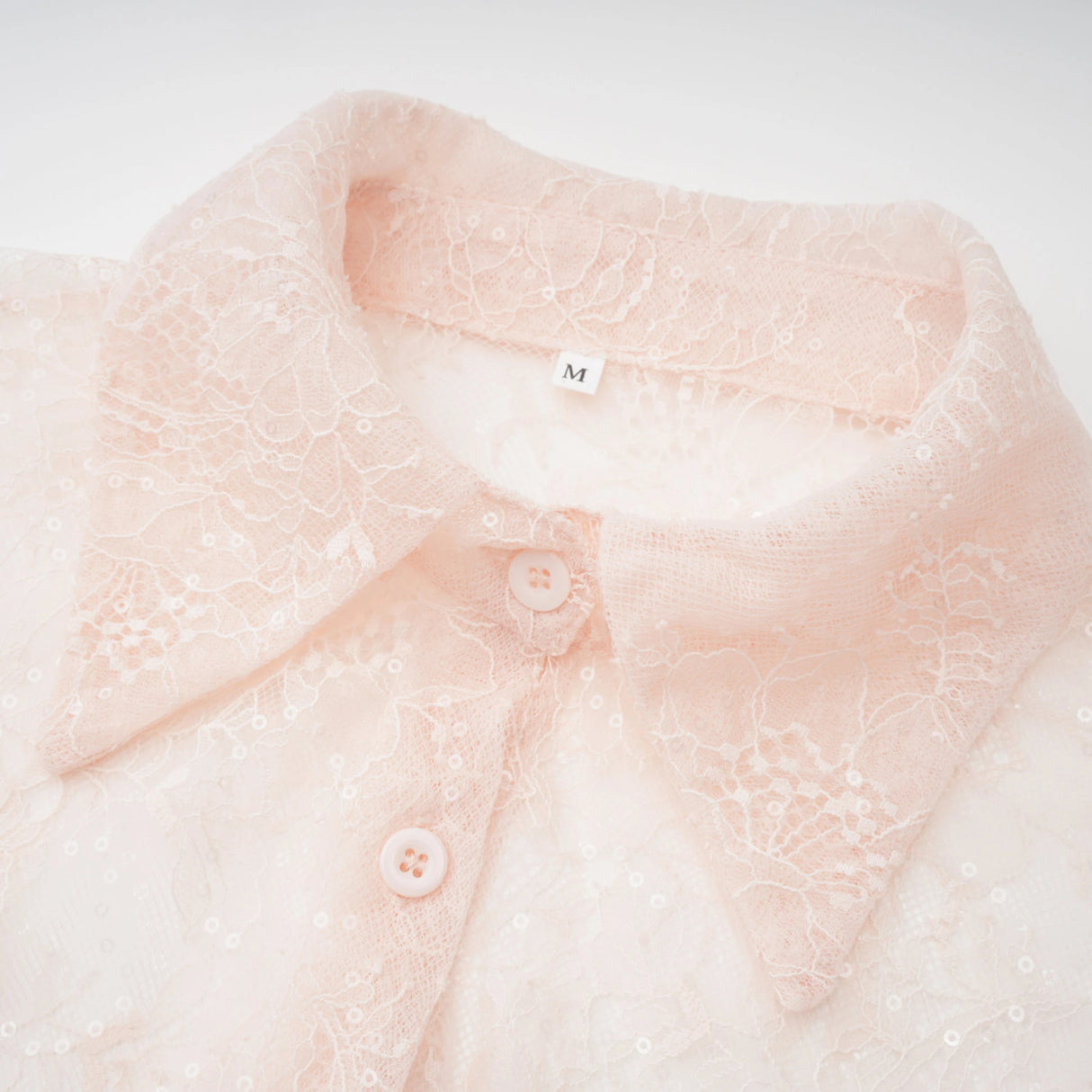 Fadila Pink SemiSheer Blouse Dress Set