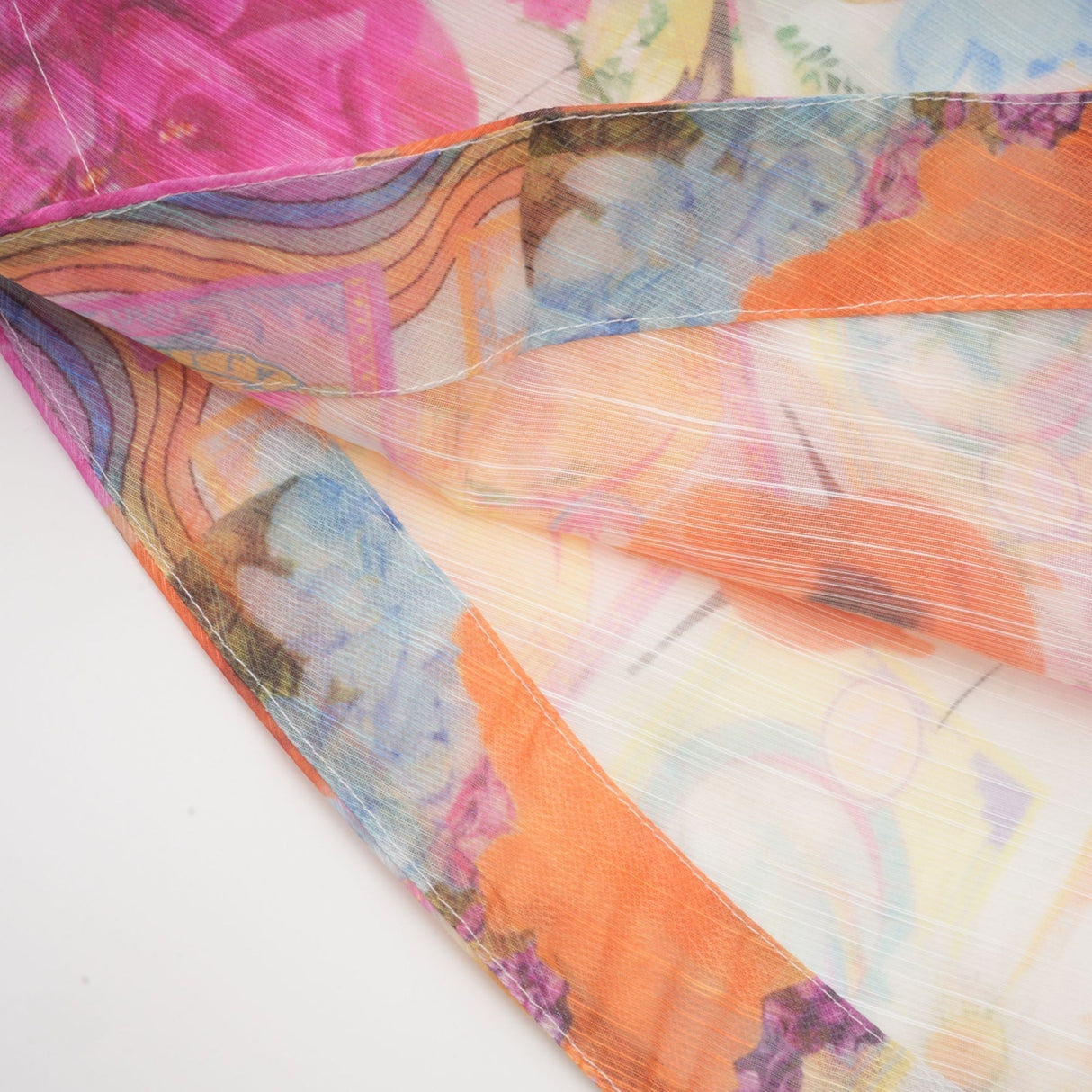 Federica Floral Mini Dress - V Neck - Flared Skirt - Short Sleeves