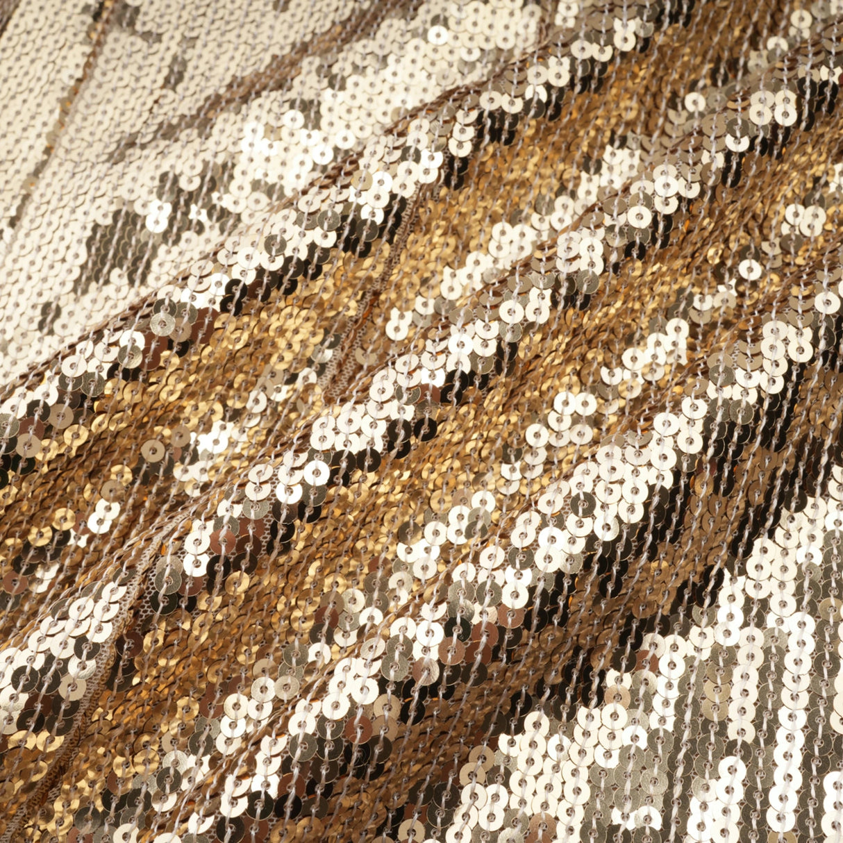 Federica Gold Train Sequined Maxi Dress