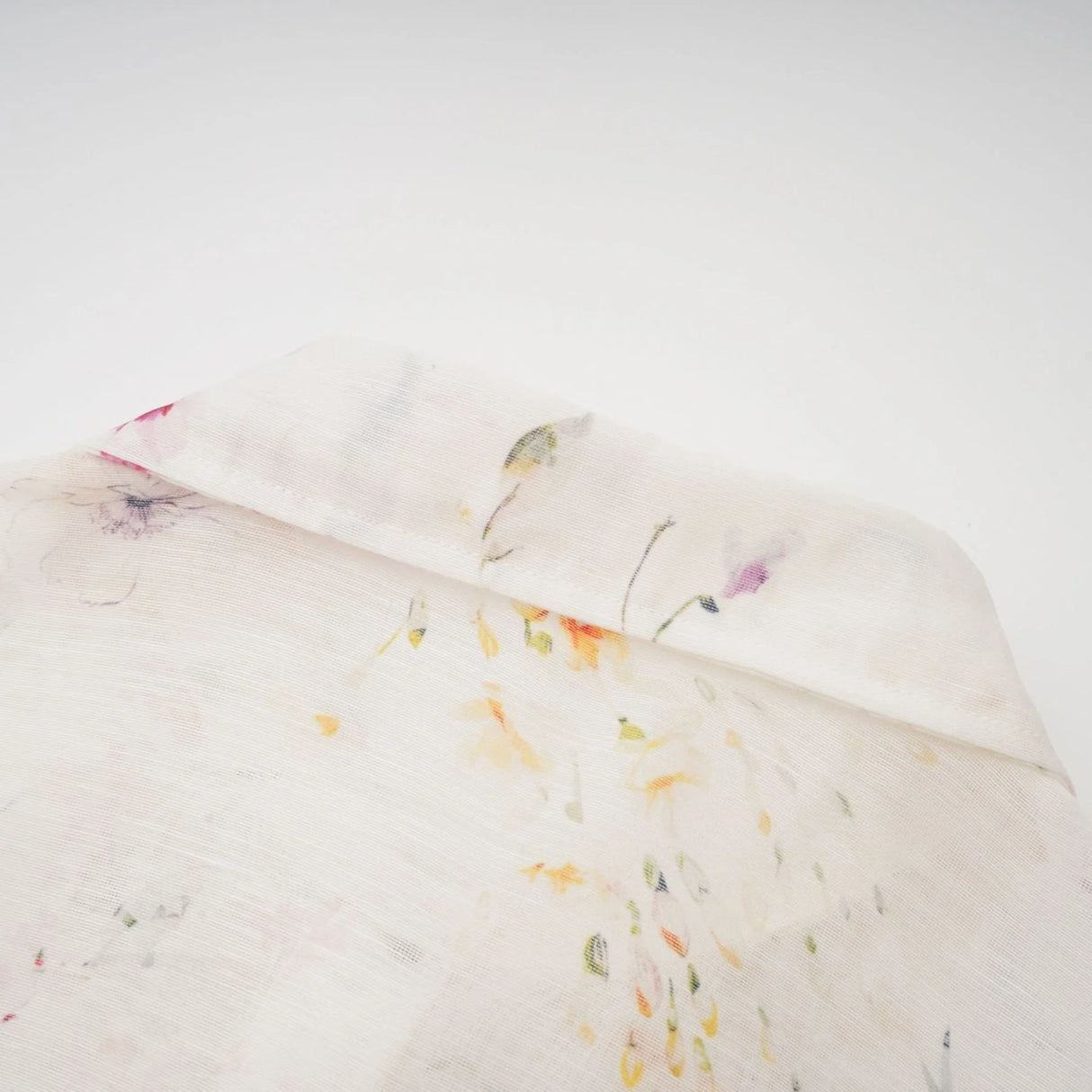 Federica Midi Dress White Floral Print Calf Length Button Fastening