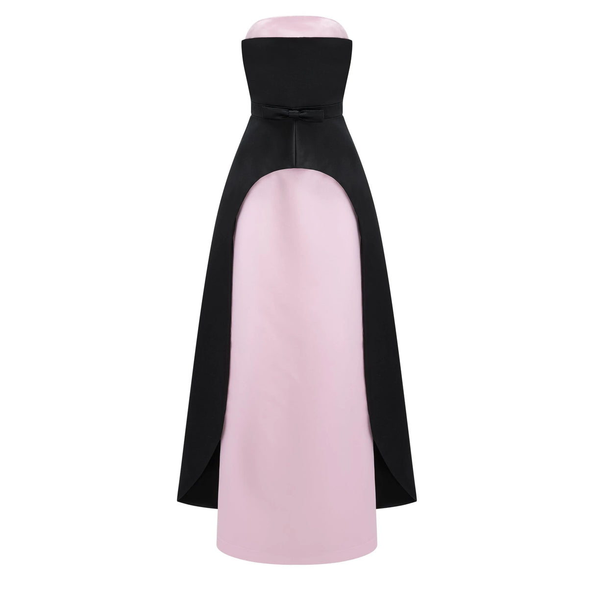 Felismina Pink Color Block Satin Maxi Dress Set