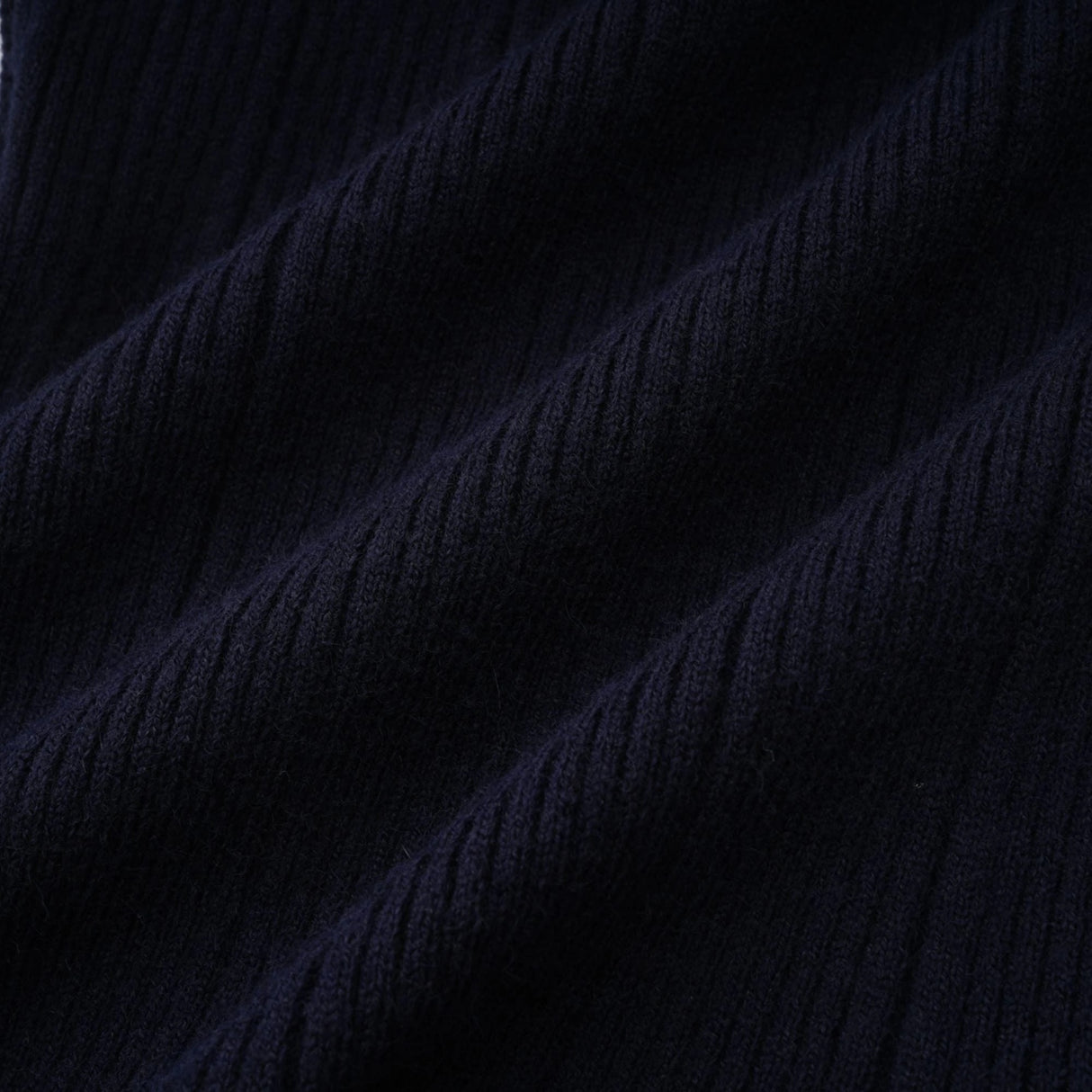 Fern Navy Blue Satin Panel Knit Midi Dress