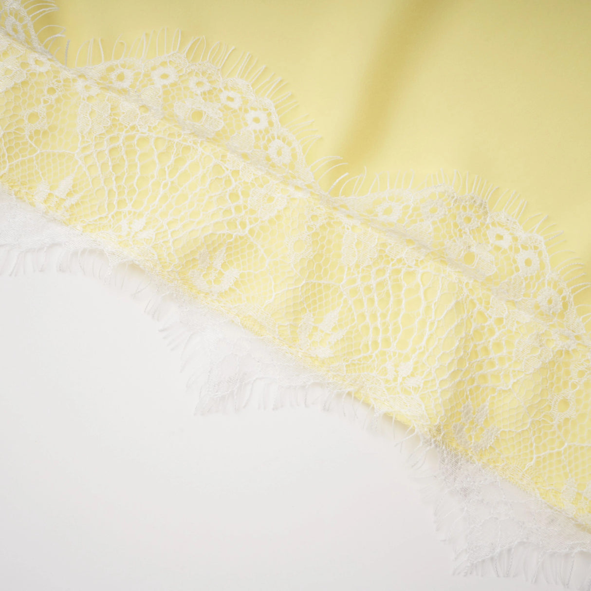 Fiamma Yellow Gathered Lace Panel Maxi Dress