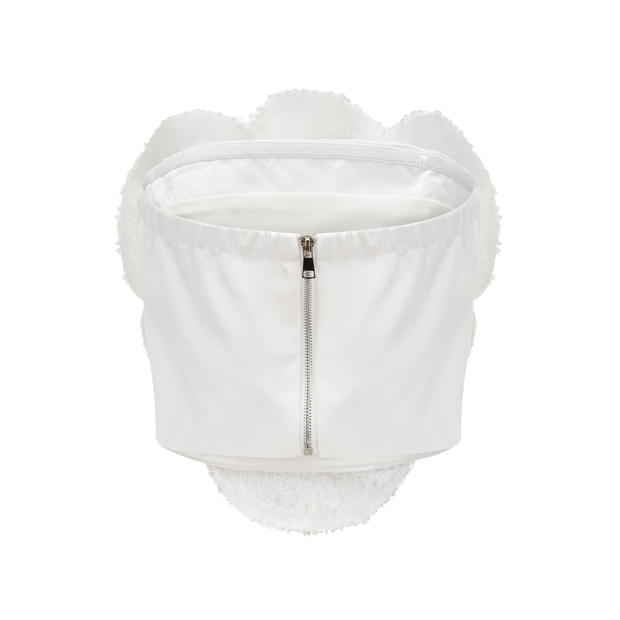 Fiona Floral Top - Off - the - Shoulder Design - Sequin Embellishments - Faux - Flower Detailing - Cropped Length