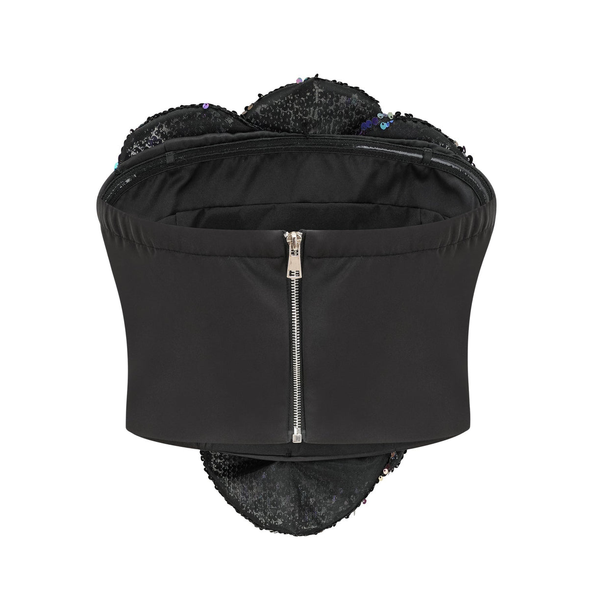 Fiona Floral Top - Off - the - Shoulder Design - Sequin Embellishments - Faux - Flower Detailing - Cropped Length