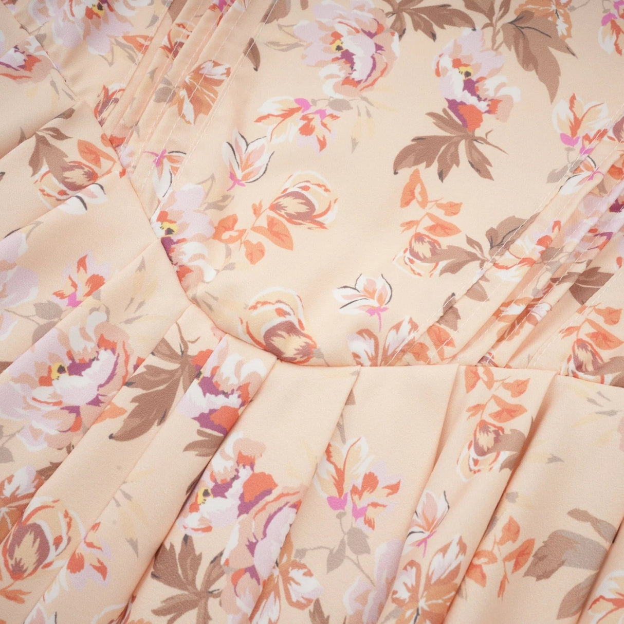 Fiona Mini Dress Yellow Floral Print Pleated