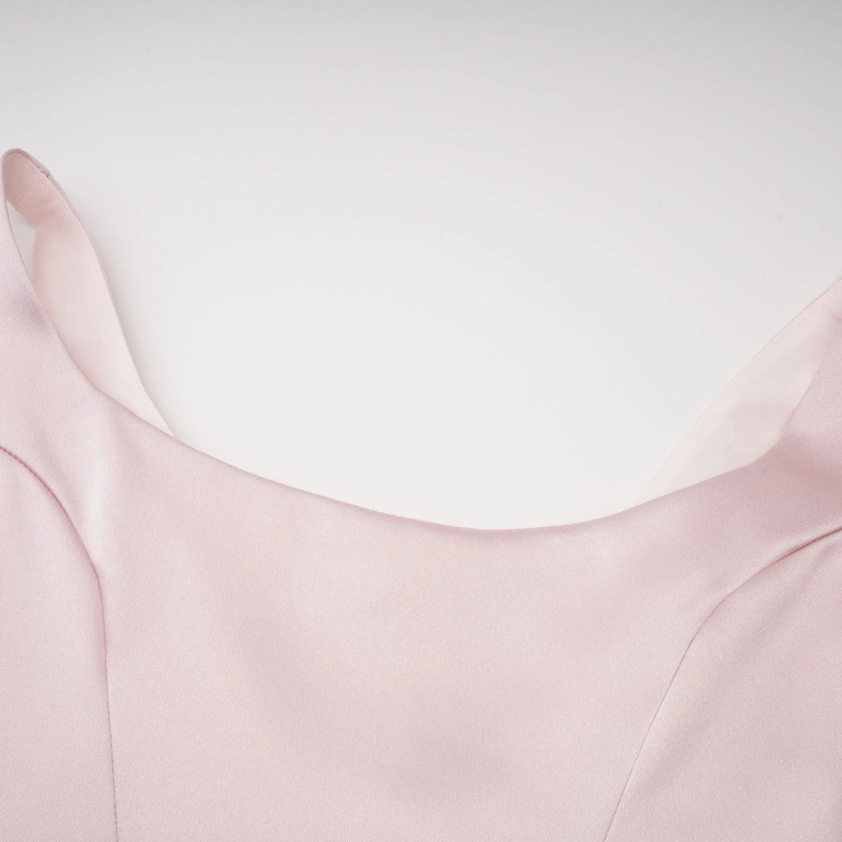 Fiona Pink Satin Square Neck Maxi Dress
