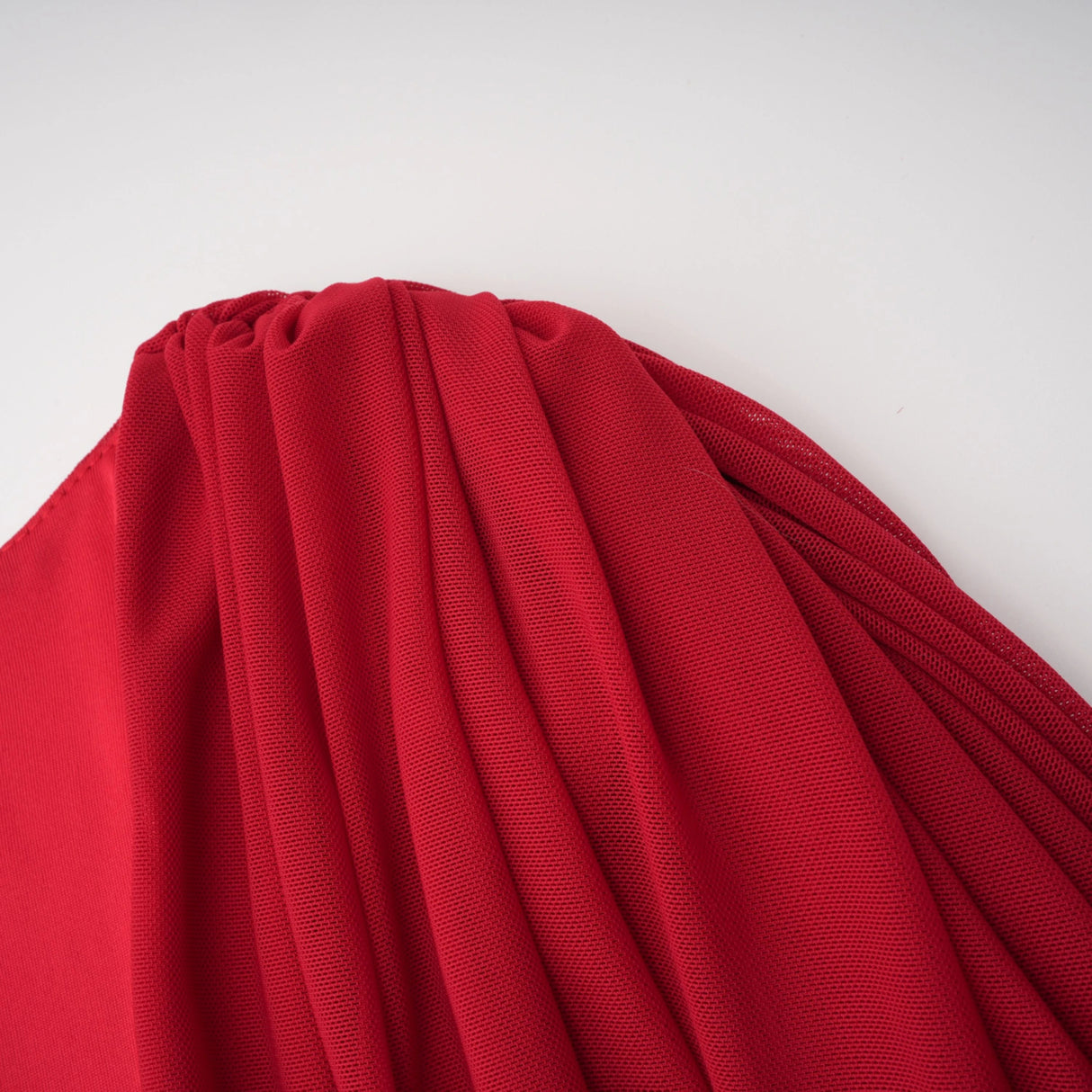 Fíona Red Asymmetrical Draped Maxi Gown
