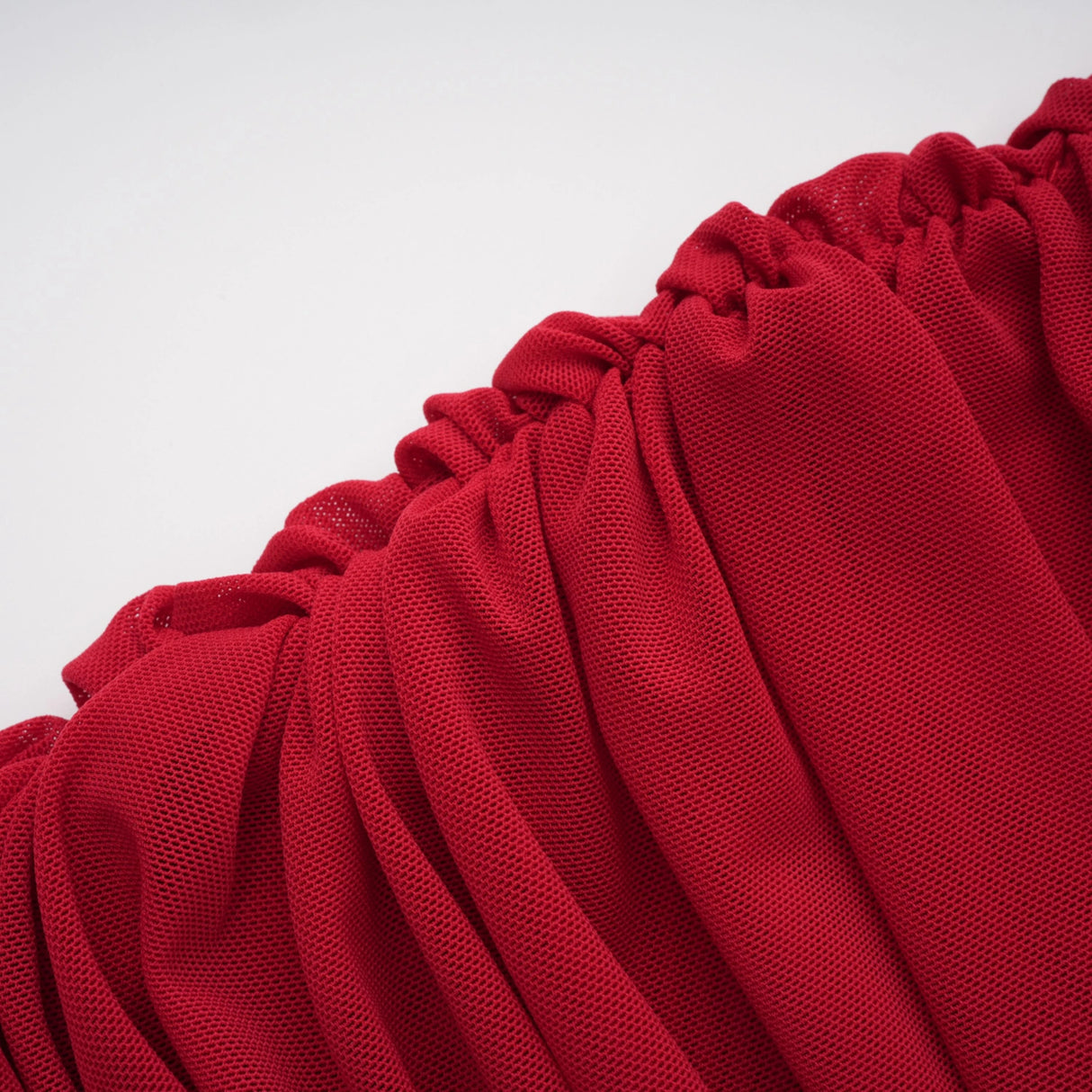Fíona Red Asymmetrical Draped Maxi Gown