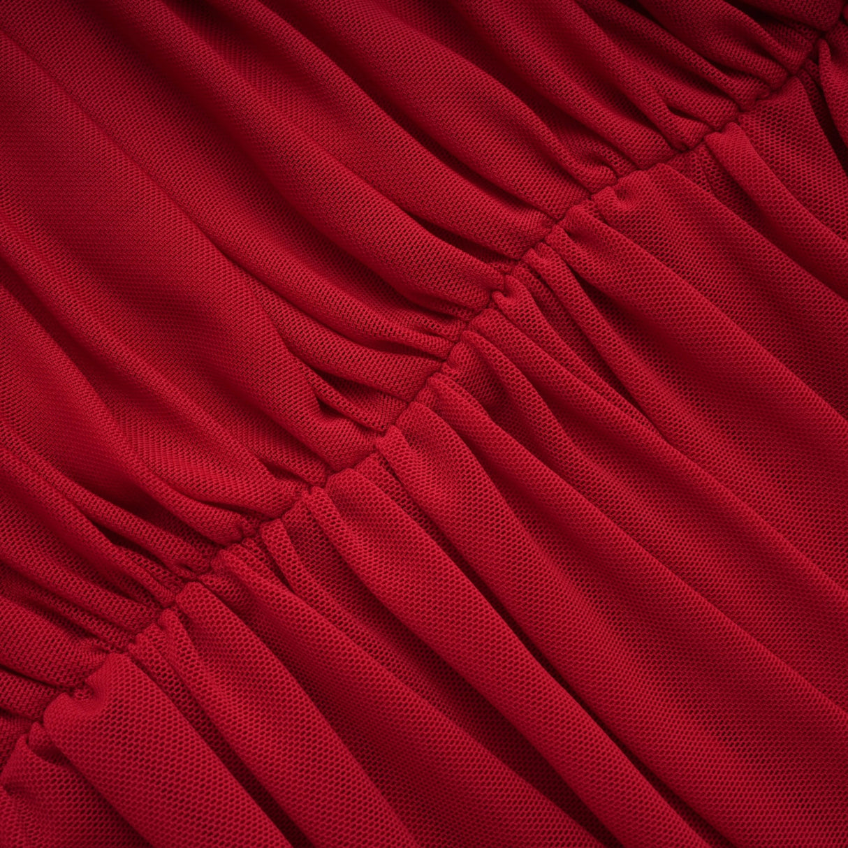 Fíona Red Asymmetrical Draped Maxi Gown