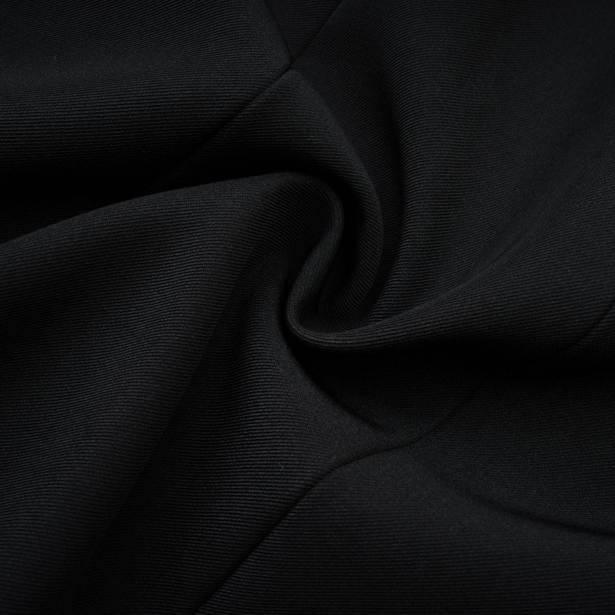 Fionnghuala Mini Dress - Button Detail Front - Long Sleeves - Square Neckline - Snap Button Closure