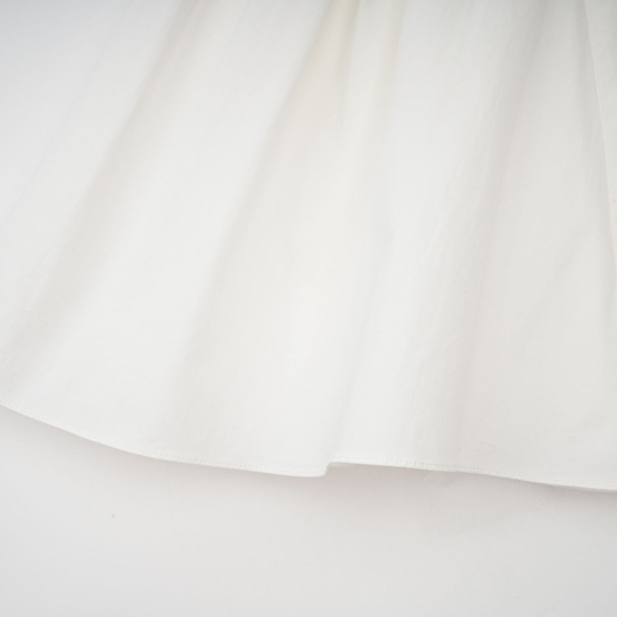 Fiorella Mini Dress - Folded Split Neck - Boned Bodice - Flared Skirt - Decorative Buttons - Rear Zip Fastening