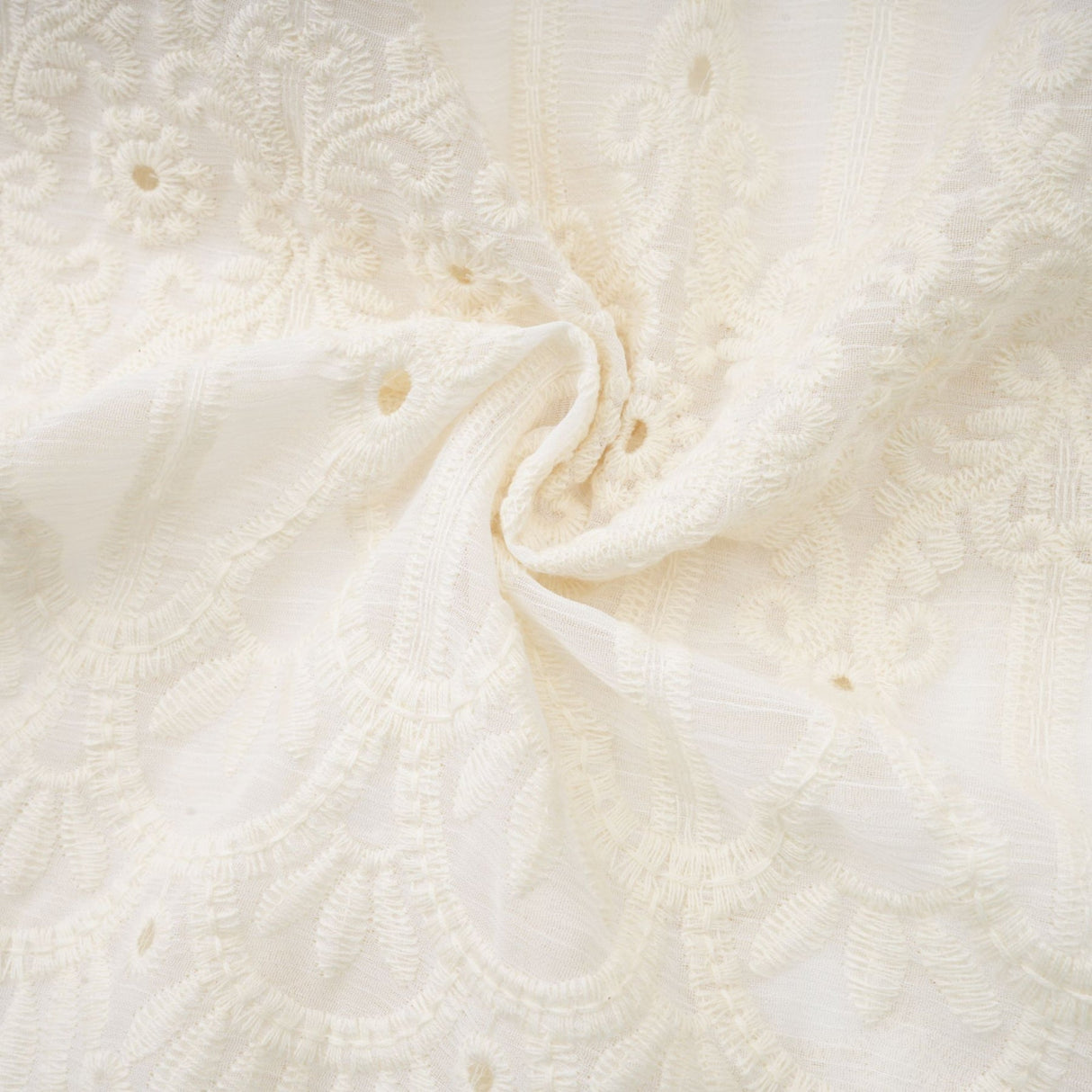 Fiorina Midi Dress - Faux - Pearl Embellishment - Cut - Out Design - Lace Trim - Flounce Hem - A - Line Fit