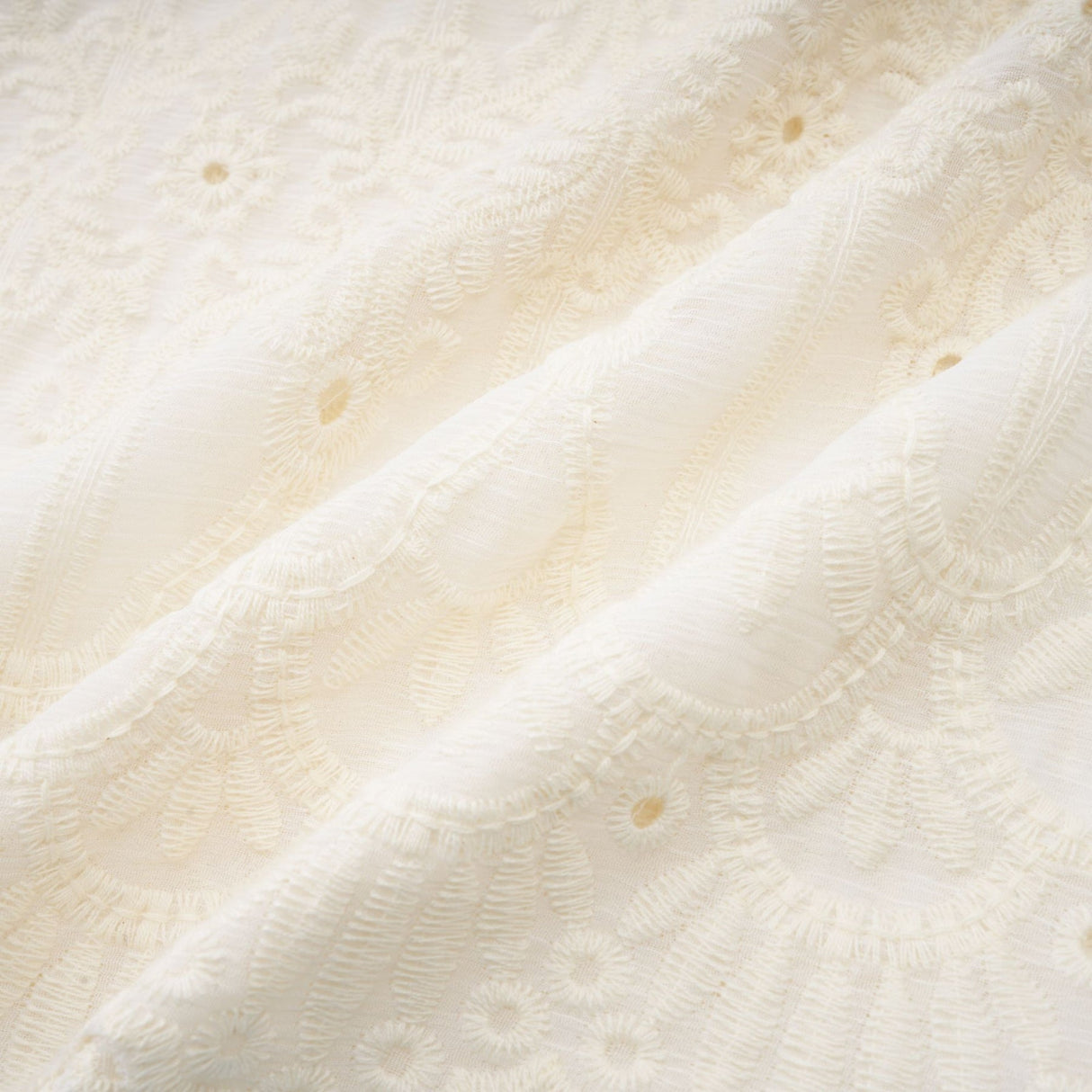 Fiorina Midi Dress - Faux - Pearl Embellishment - Cut - Out Design - Lace Trim - Flounce Hem - A - Line Fit