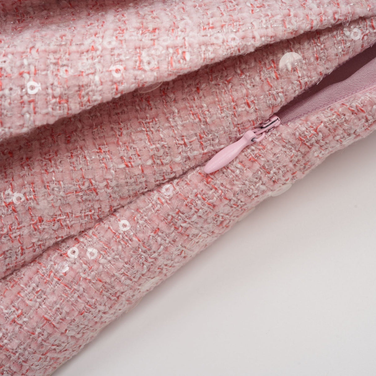 Flaminia Mini Dress - Lapels - Sleeveless - Pleated Design - Sequin Embellishment