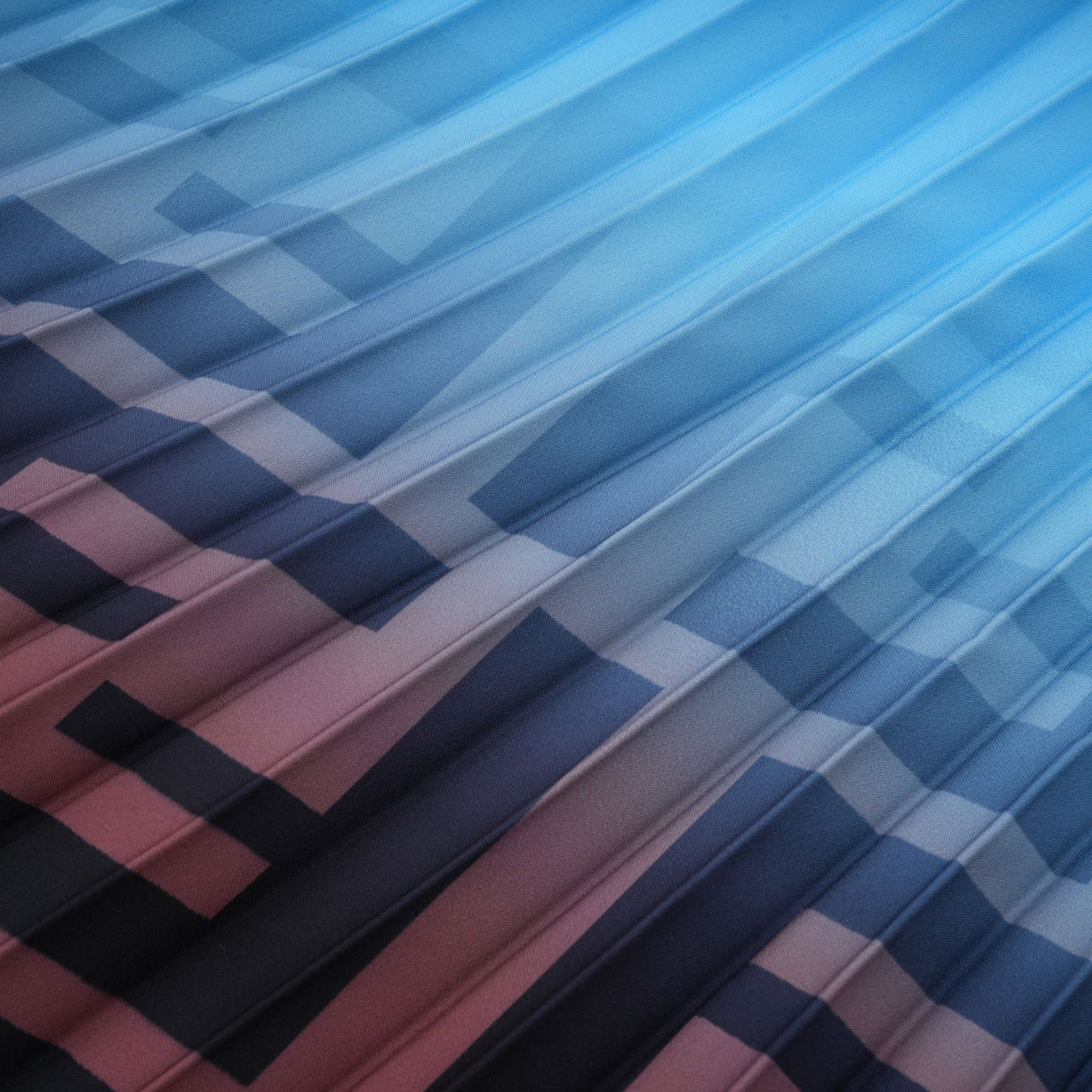 Flavia Skirt & Top Set - Round Neck - Long Sleeve Pleated Design - High Waisted