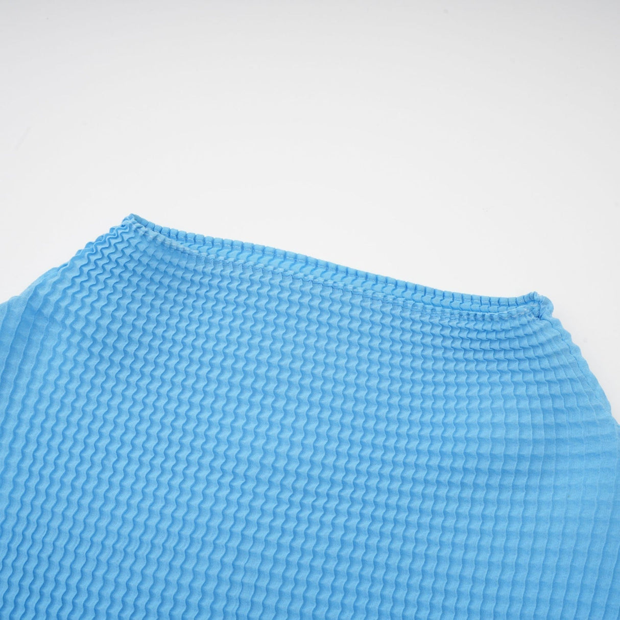 Flavia Skirt & Top Set - Round Neck - Long Sleeve Pleated Design - High Waisted