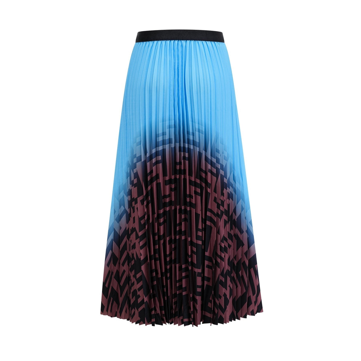 Flavia Skirt & Top Set - Round Neck - Long Sleeve Pleated Design - High Waisted