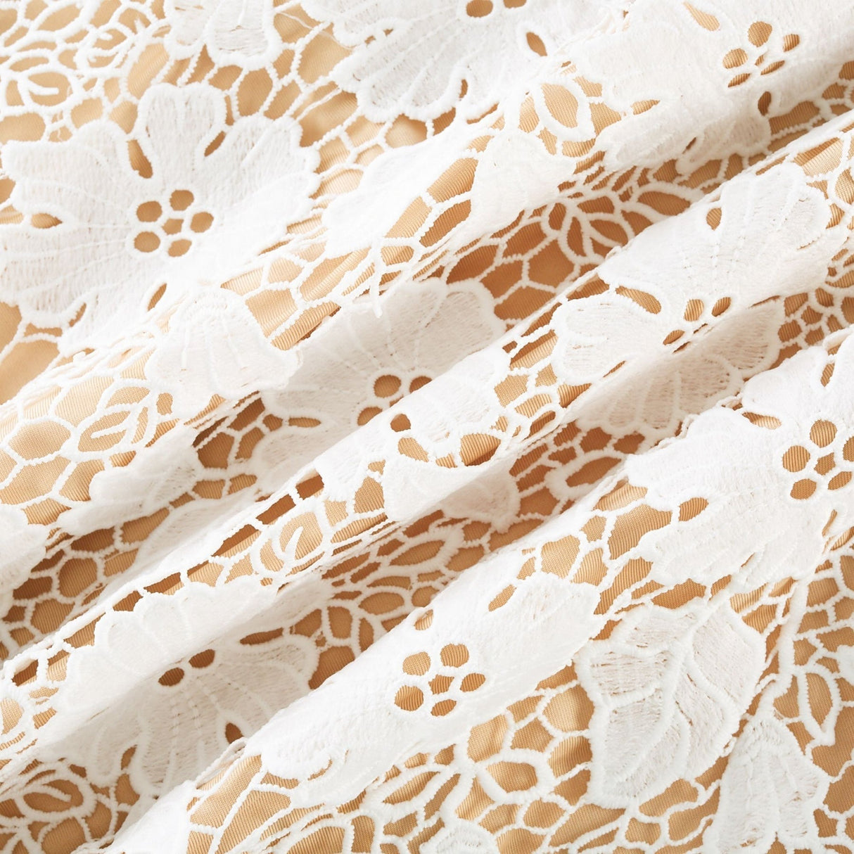 Florence Midi Dress - Sleeveless Design - Spaghetti Straps - Floral Embroidery - Back Slit