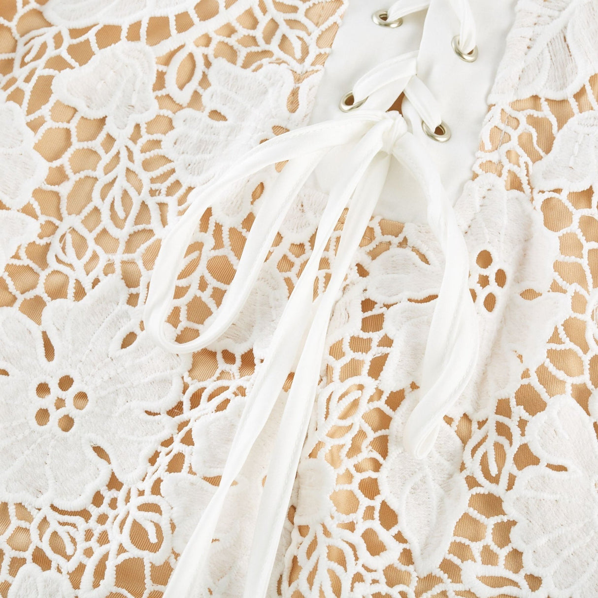 Florence Midi Dress - Sleeveless Design - Spaghetti Straps - Floral Embroidery - Back Slit