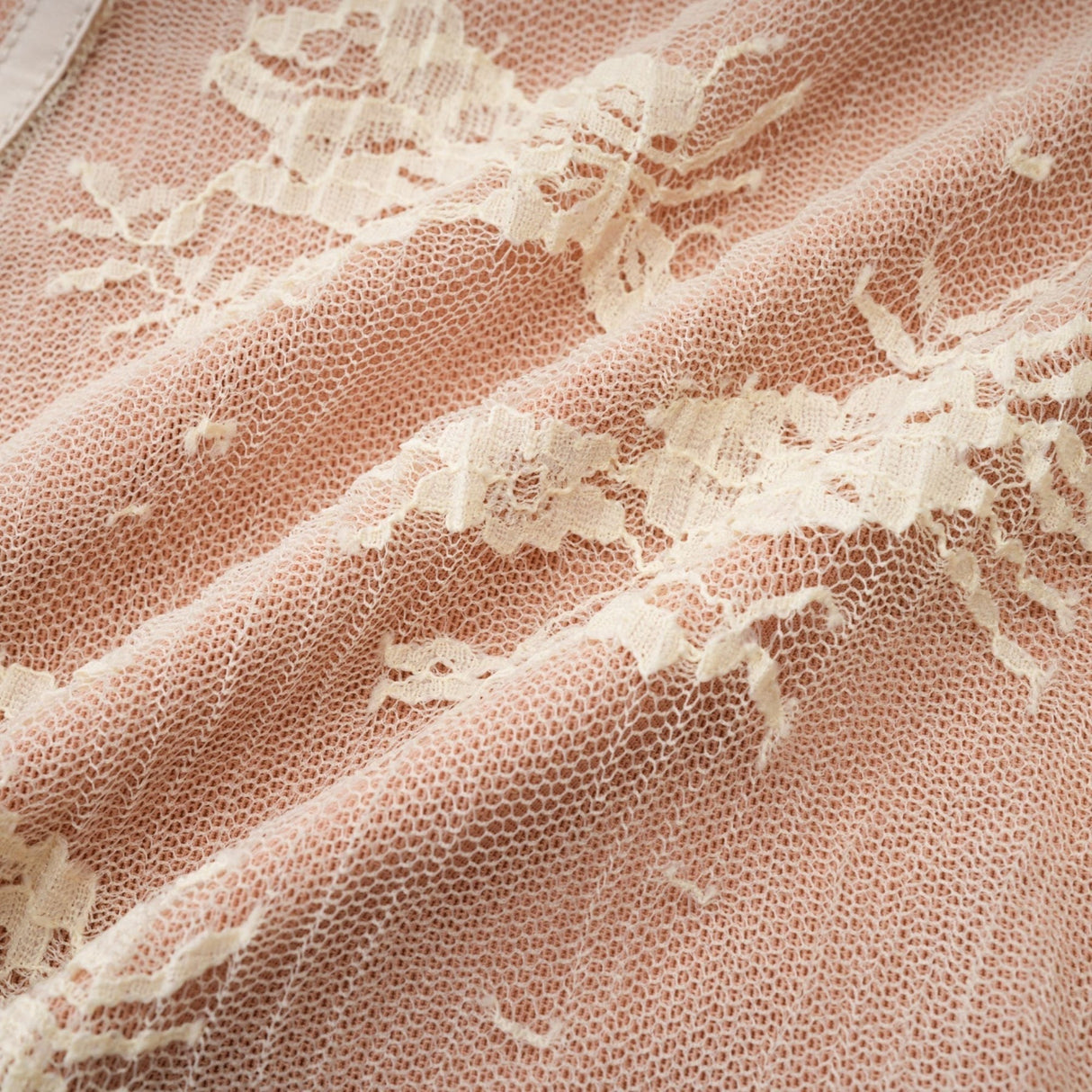 Fortuna Long Sleeved Dress - Lace Detailing - Square Neck - Mesh Design - Bustier Style