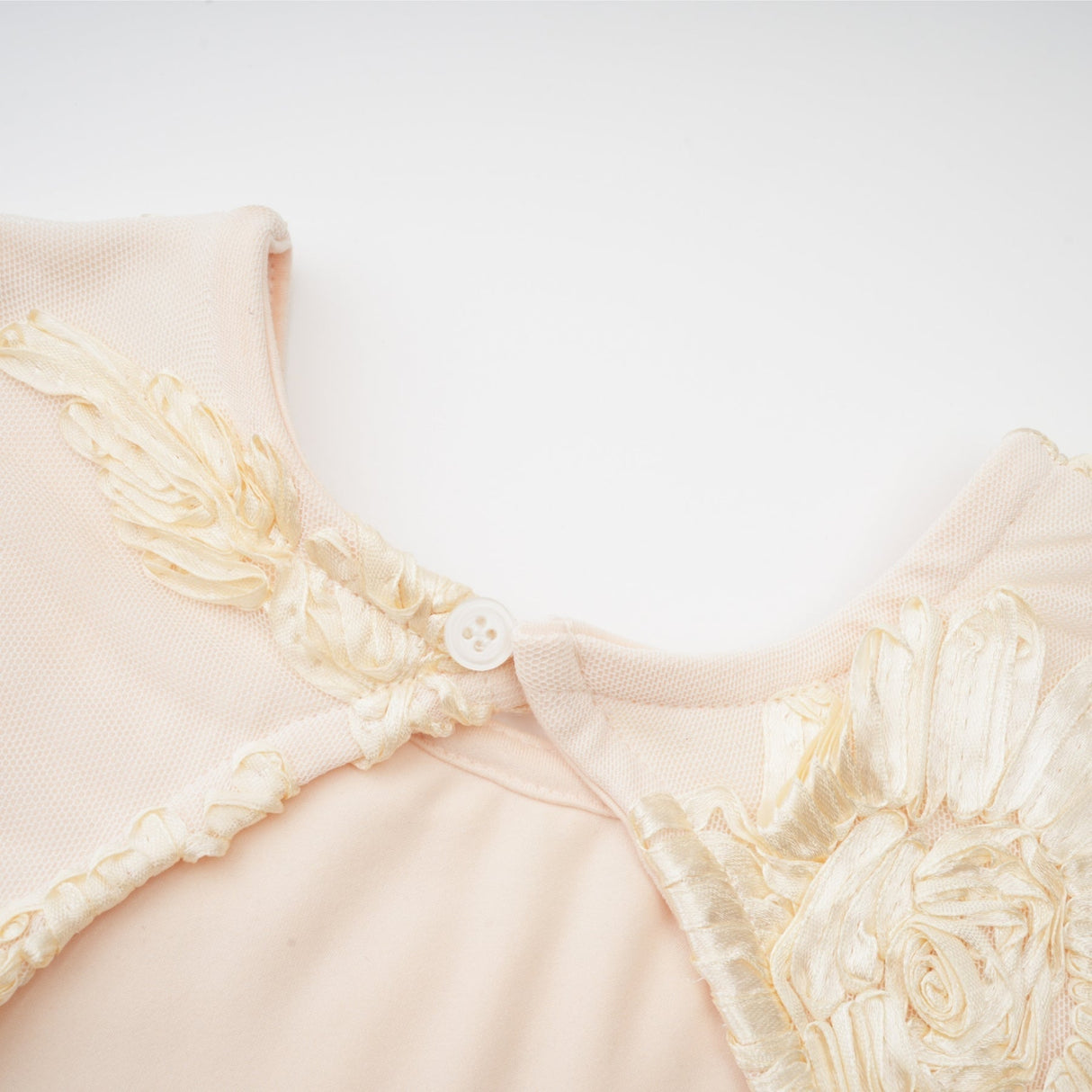 Franca Dress – Long Sleeves – Floral Embroidery – Mesh Detailing