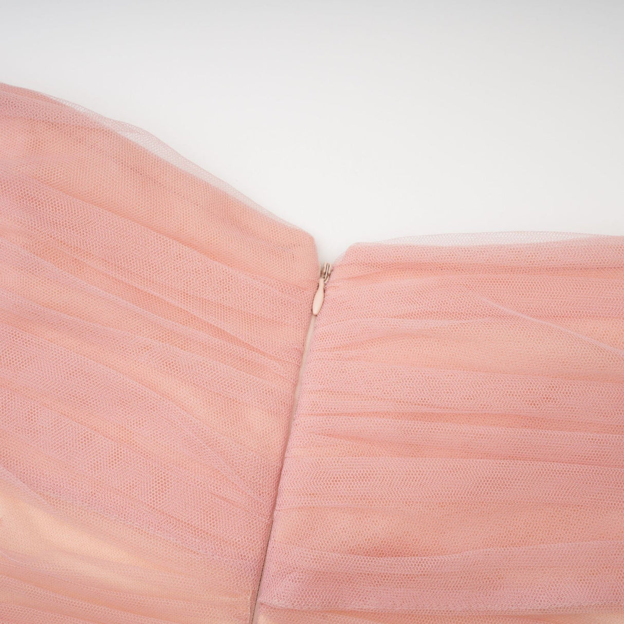 Frances Maxi Dress - Off - the - Shoulder Design - Multiple Tiers - Tulle Panels - Rear Zip Fastening