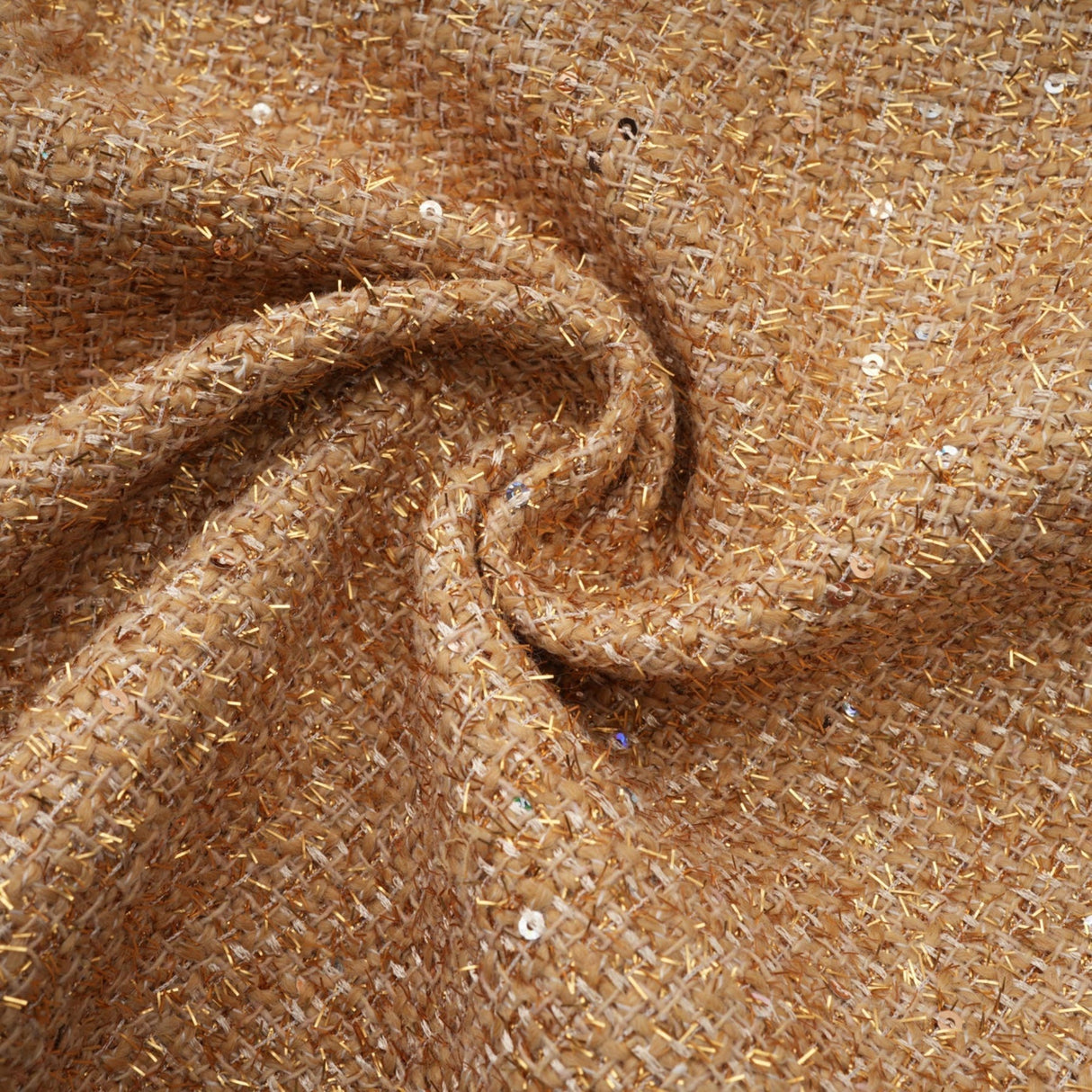 Franceschina Long Sleeve Mini Dress - Tweed - Classic Collar - Embossed Buttons - Front Pockets