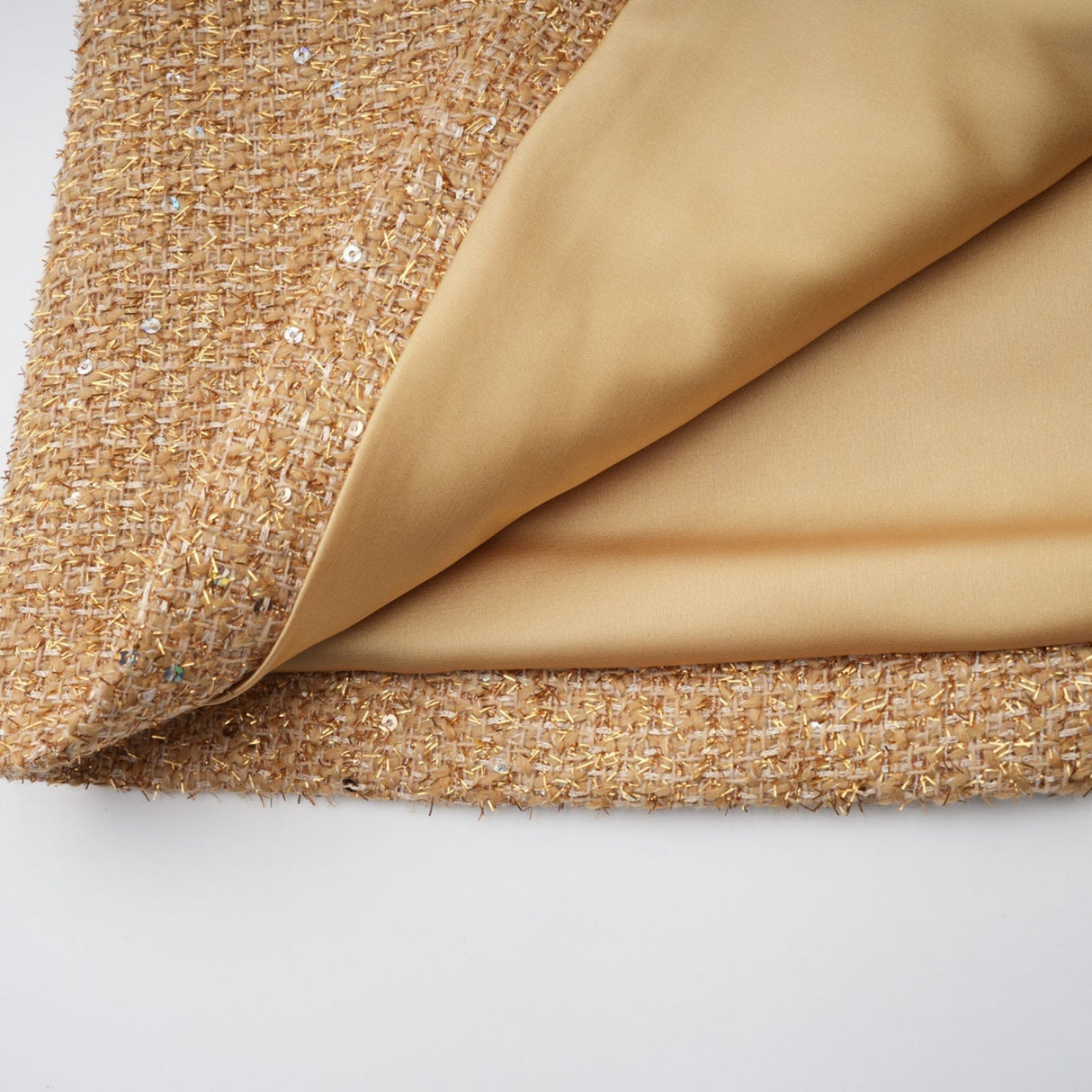 Franceschina Long Sleeve Mini Dress - Tweed - Classic Collar - Embossed Buttons - Front Pockets