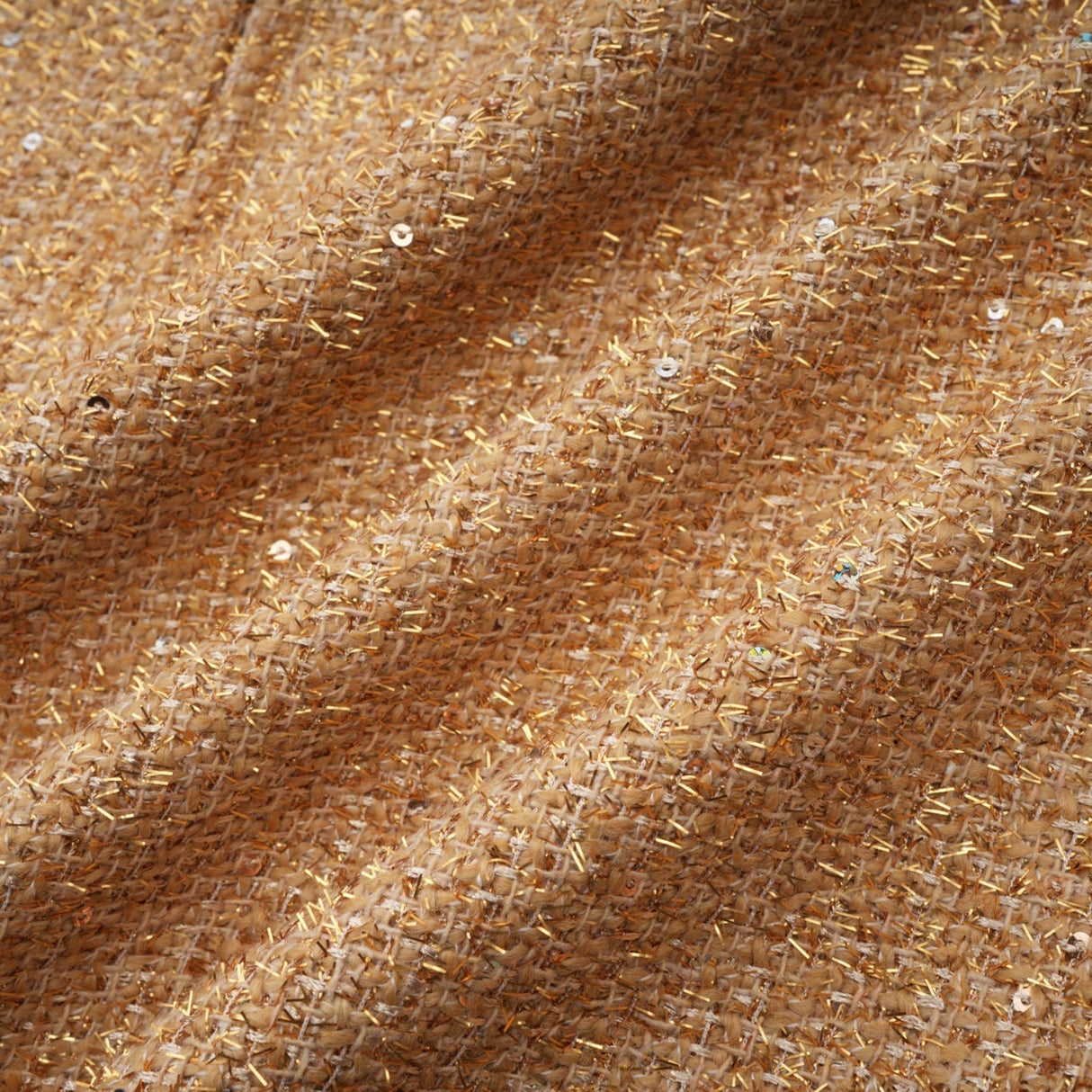 Franceschina Long Sleeve Mini Dress - Tweed - Classic Collar - Embossed Buttons - Front Pockets