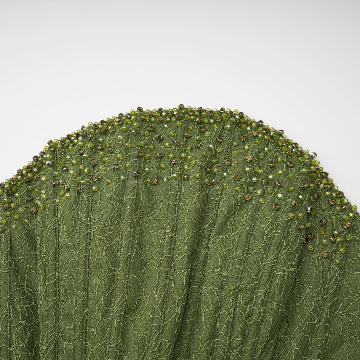 Franziska Green Embellished Corset Maxi Dress Without Gloves