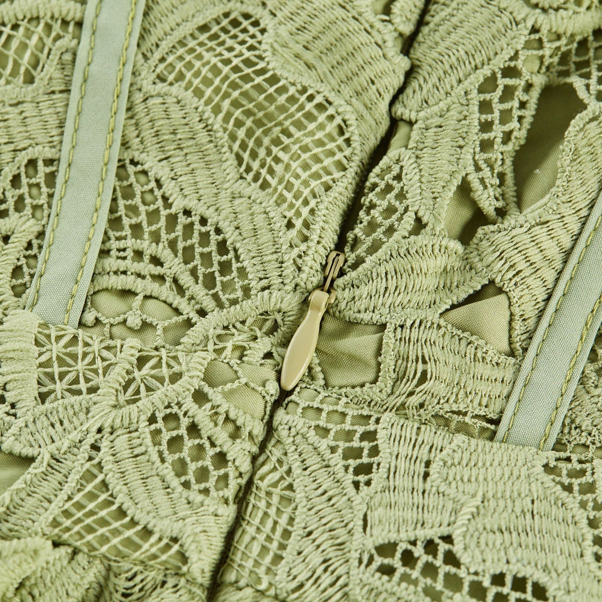 Gabriella Floral Midi Dress - Off Shoulder Bustier Style - Lace Trim Detail - Cut Out Designs - Flounce Hem