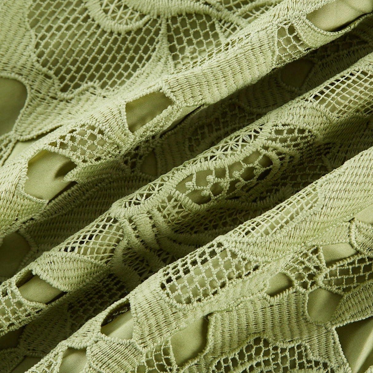 Gabriella Floral Midi Dress - Off Shoulder Bustier Style - Lace Trim Detail - Cut Out Designs - Flounce Hem