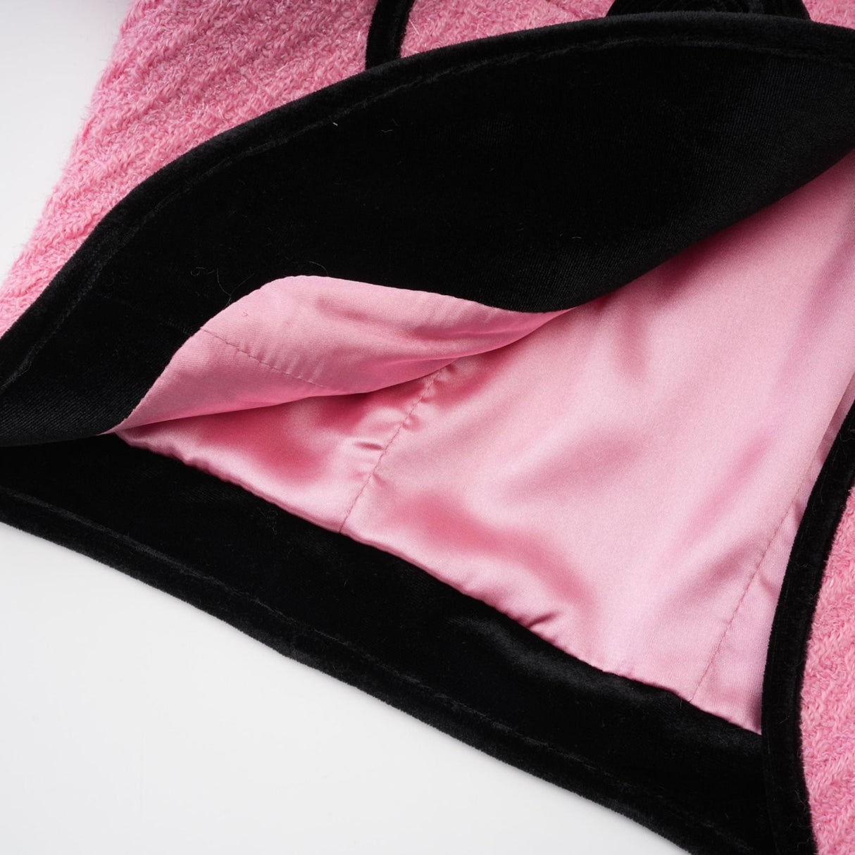 Gelsomina Jacket & Trousers - Round Neck - Faux - Flower Detailing - Feather - Trimmed Cuffs - Crystal Embellished