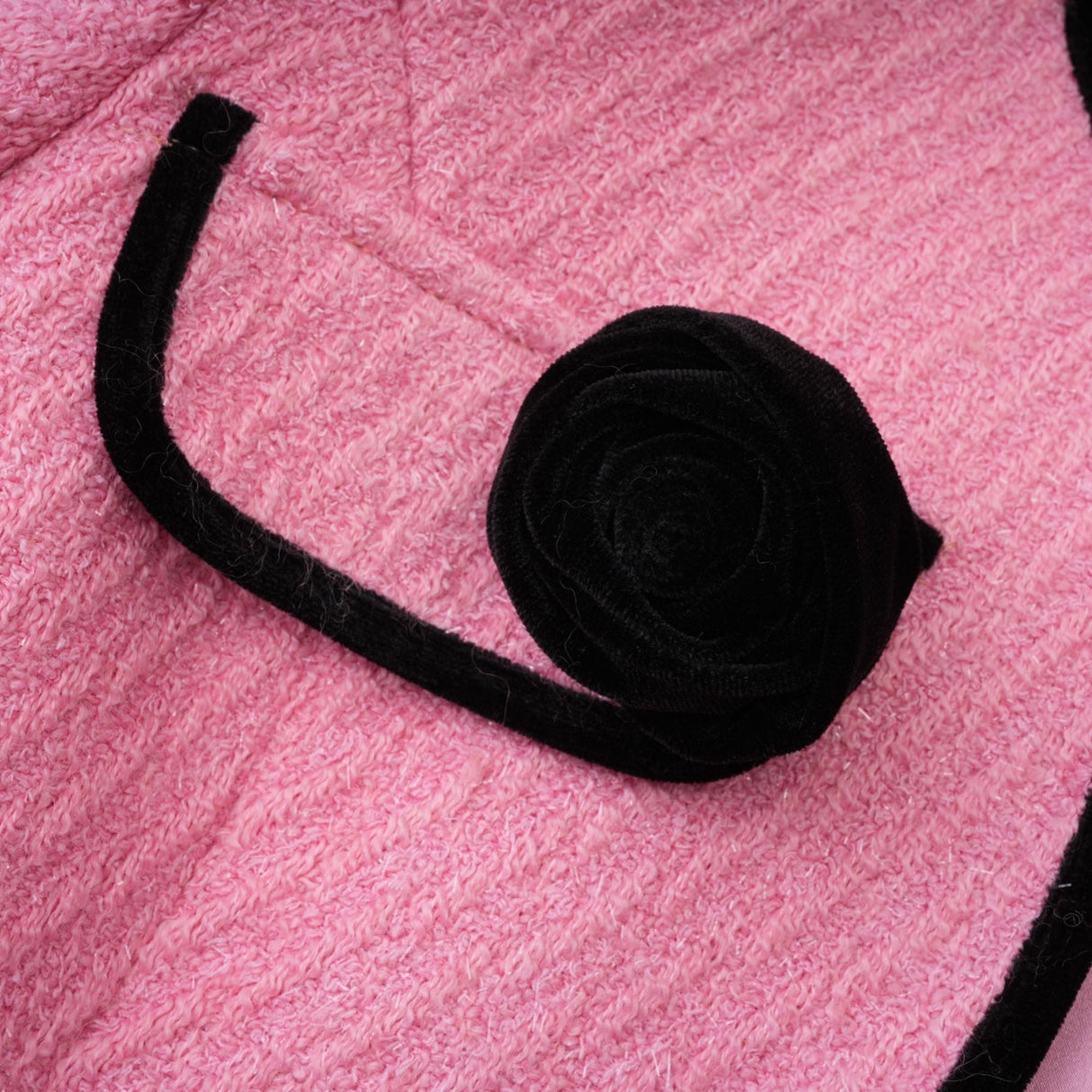 Gelsomina Jacket & Trousers - Round Neck - Faux - Flower Detailing - Feather - Trimmed Cuffs - Crystal Embellished