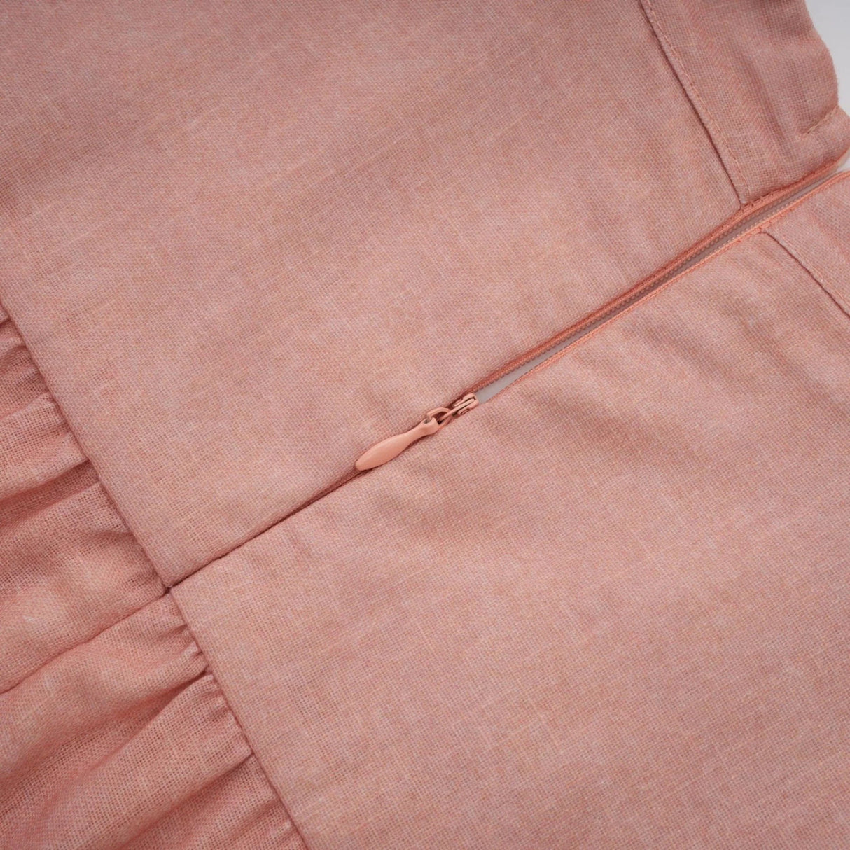 Gelsomina Midi Dress Pink Floral Print Puff Sleeve V - Neck Flared Calf Length