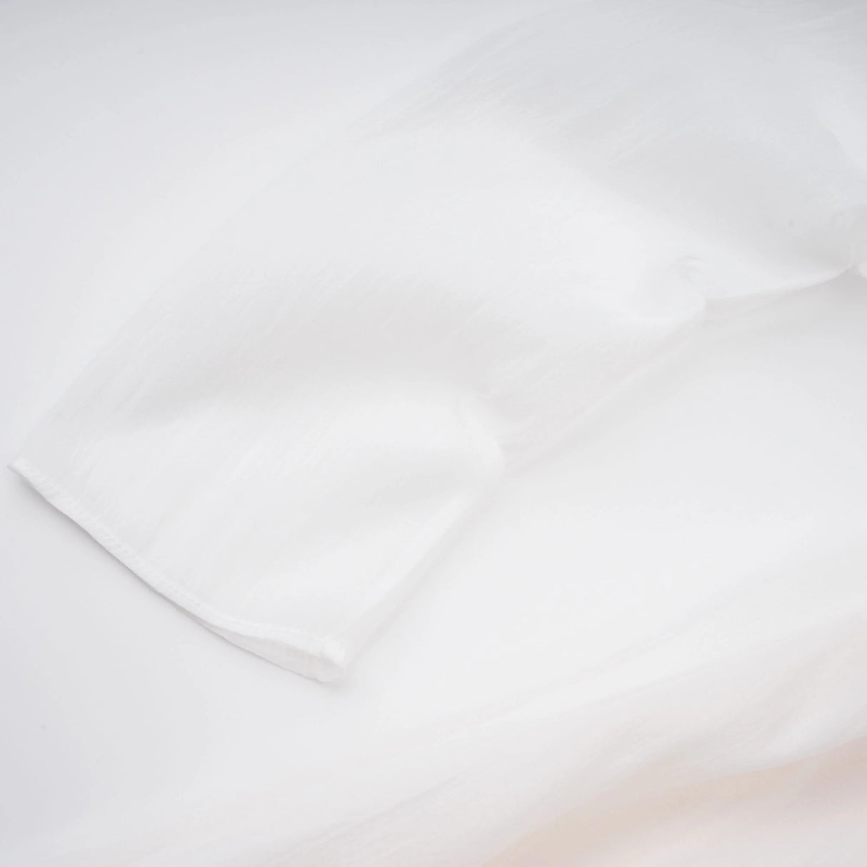 Gelsomina White Gathered Crepe Midi Dress