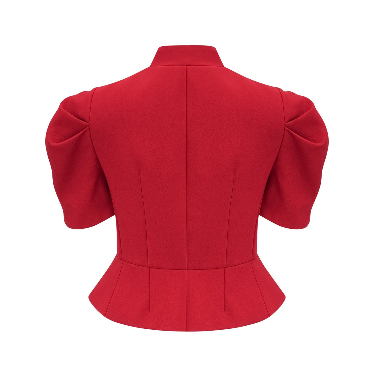 Gemma Blouse & Skirt - Crew Neck - Short Petal Sleeves - Pleated Detailing - Ruffled Trim