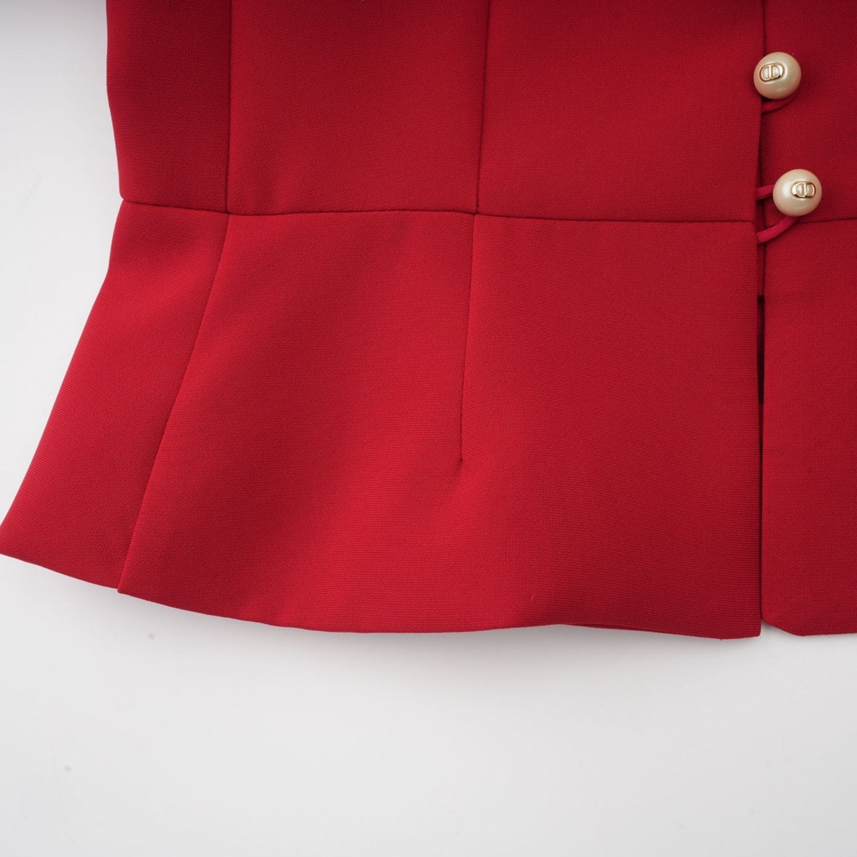 Gemma Blouse & Skirt - Crew Neck - Short Petal Sleeves - Pleated Detailing - Ruffled Trim