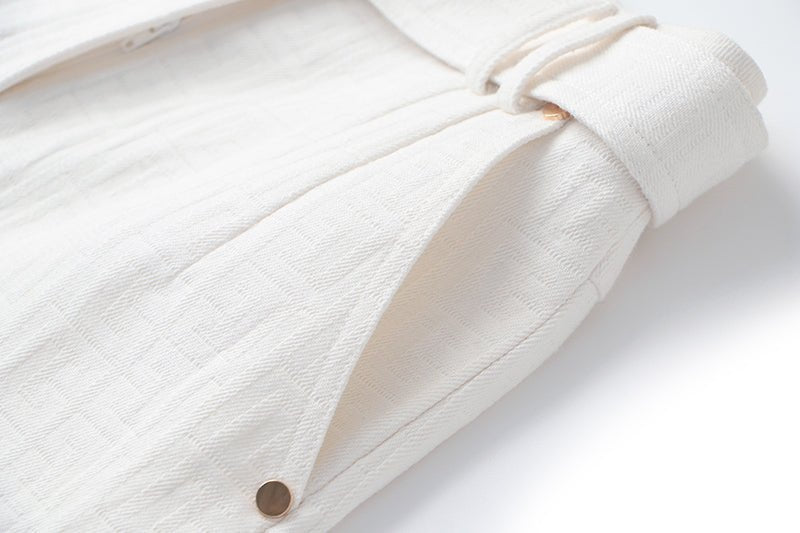 Gemma Tailored High - Waist Shorts - Structured Silhouette - Versatile Styling - Lightweight Fabric - Signature Buckle Feature