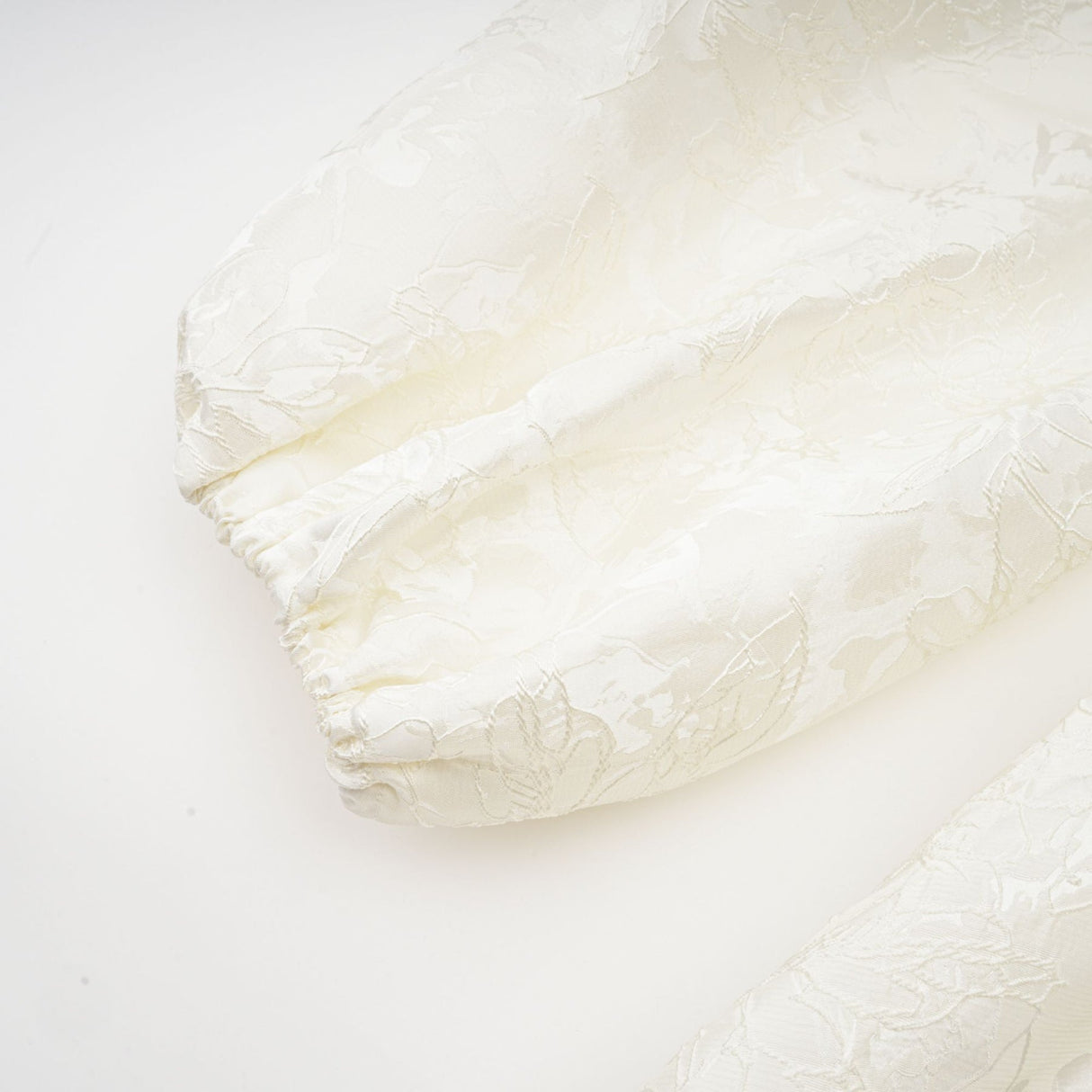 Giada Mini Dress - V Neck - Tiered Design - Elasticated Cuffs - Jacquard Pattern - Flared Skirt