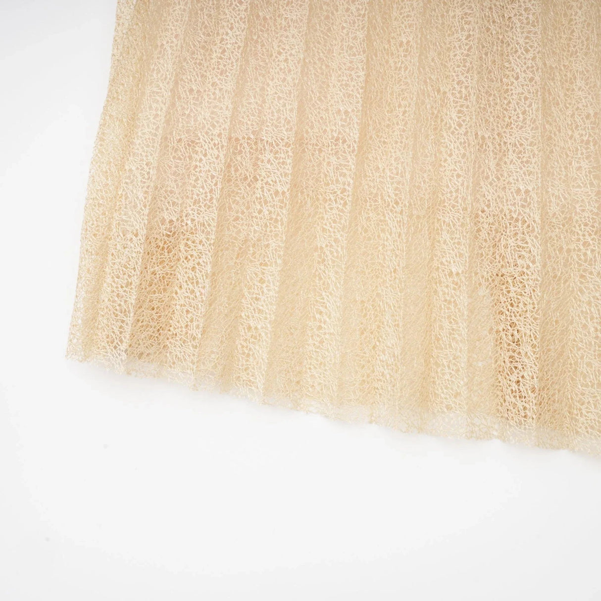 Ginetta Midi Dress - Sleeveless - Pleated Embroidered Design - Butterfly Motif - Cut - out Detail - Rear Zip