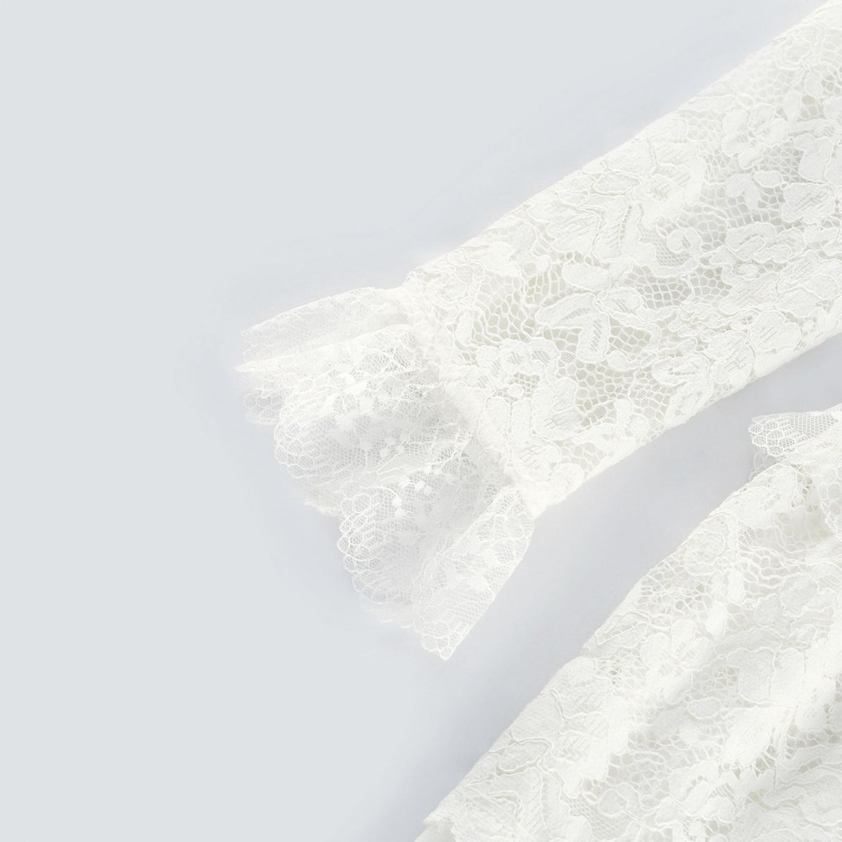 Ginetta Midi Dress - V - Neck Design - Floral Embroidery - Lace Trim - Cut - Out Details