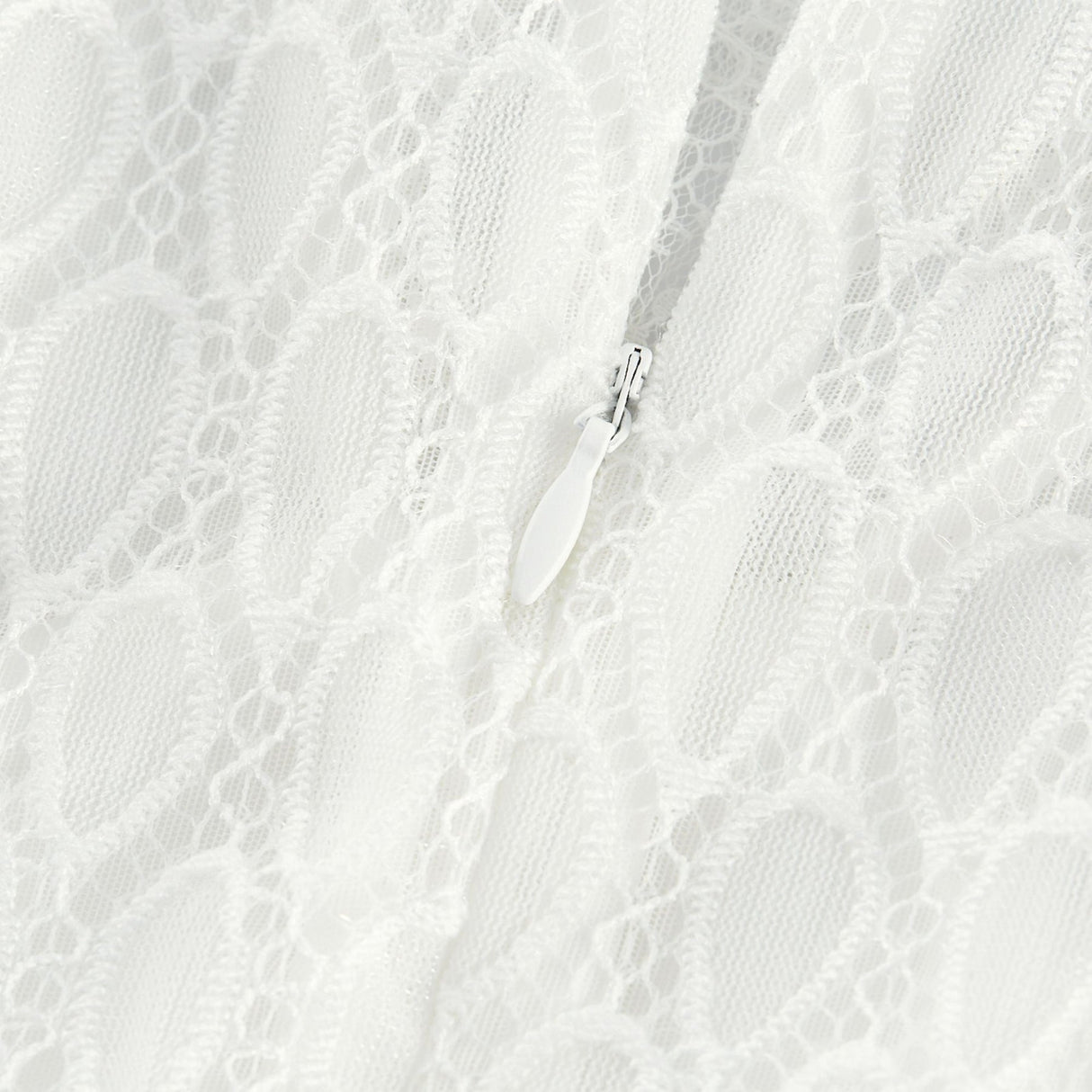 Ginetta Midi Dress - V - Neck Design - Floral Embroidery - Lace Trim - Cut - Out Details