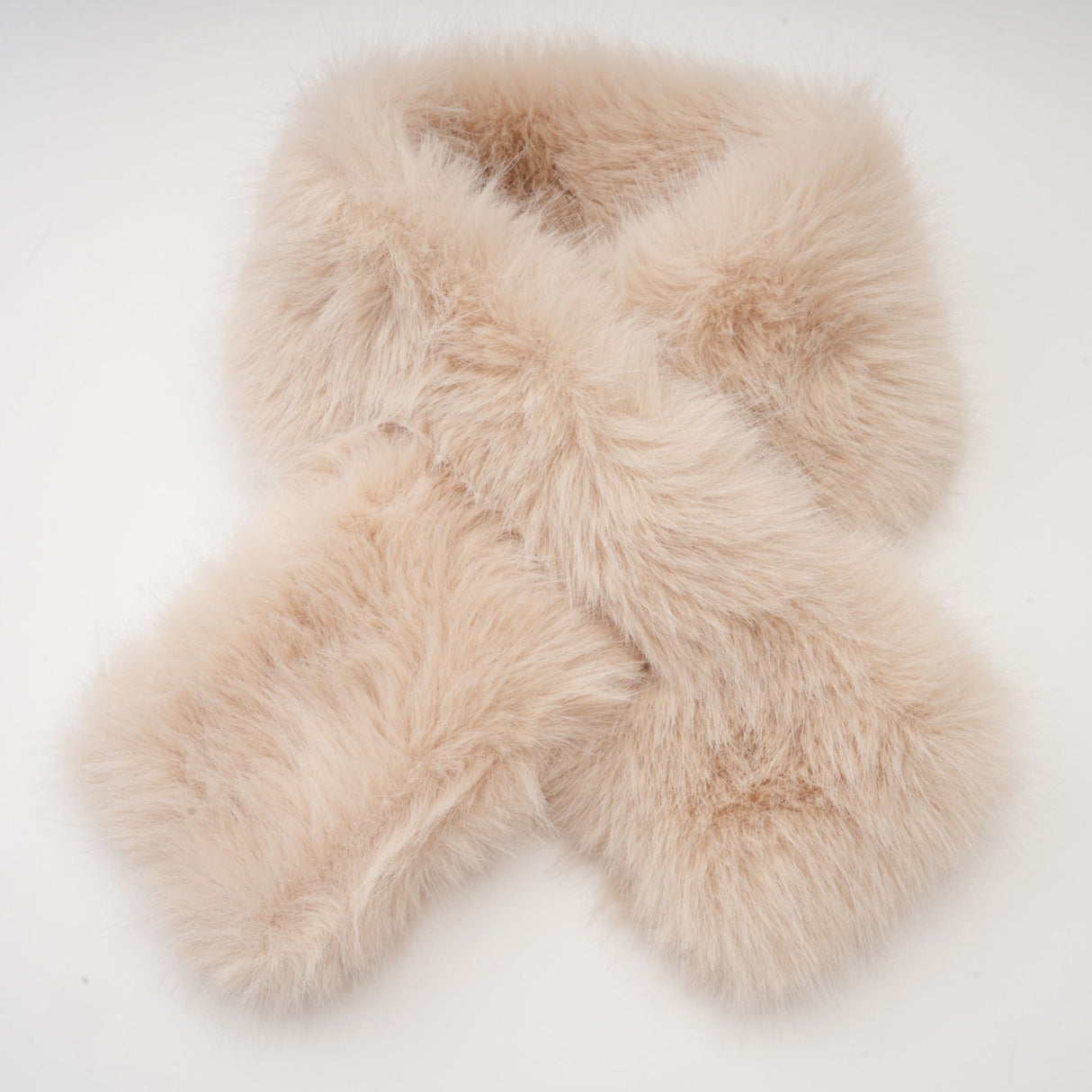 Ginevra Mock Neck Cape Coat – Detachable Scarf – Faux Fur Trim – Gold Buttons – Elegant Long Sleeve Design