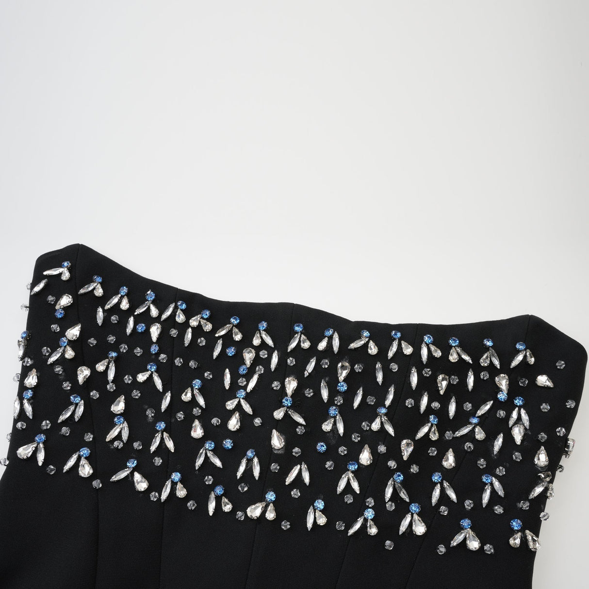 Giselle Maxi Dress - Off the Shoulder - Pleated Design - Crystal Embellishment - Flared Hem - Rear Zip Fastening