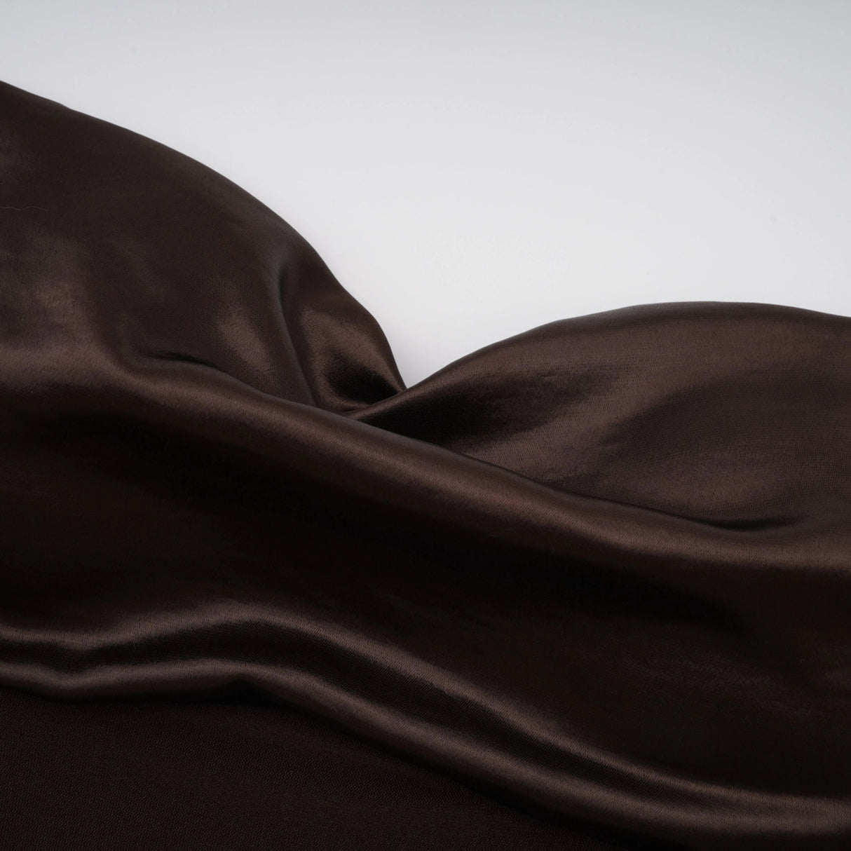 Gitta Brown Off Shoulder Satin Maxi Gown
